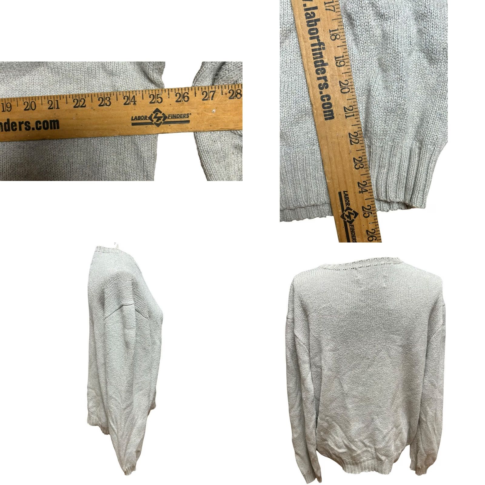 Ralph Lauren Polo Ralph Lauren Women's Light Gray Knitted Sweater XL Long Sleeve Pullover Size XL / US 12-14 / IT 48-50 - 8 Thumbnail