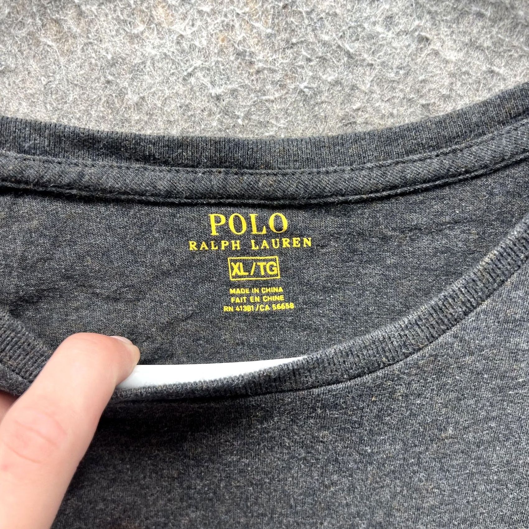 Polo Ralph Lauren Polo Ralph Lauren Shirt Mens XL Gray Crewneck Pony Heather Tee Casual Tagless Size US XL / EU 56 / 4 - 3 Thumbnail