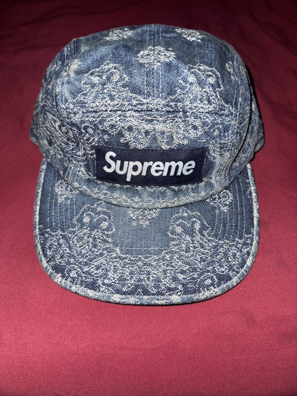 Supreme Supreme Bandana Jacquard Denim Camp Cap Size ONE SIZE - 1 Thumbnail