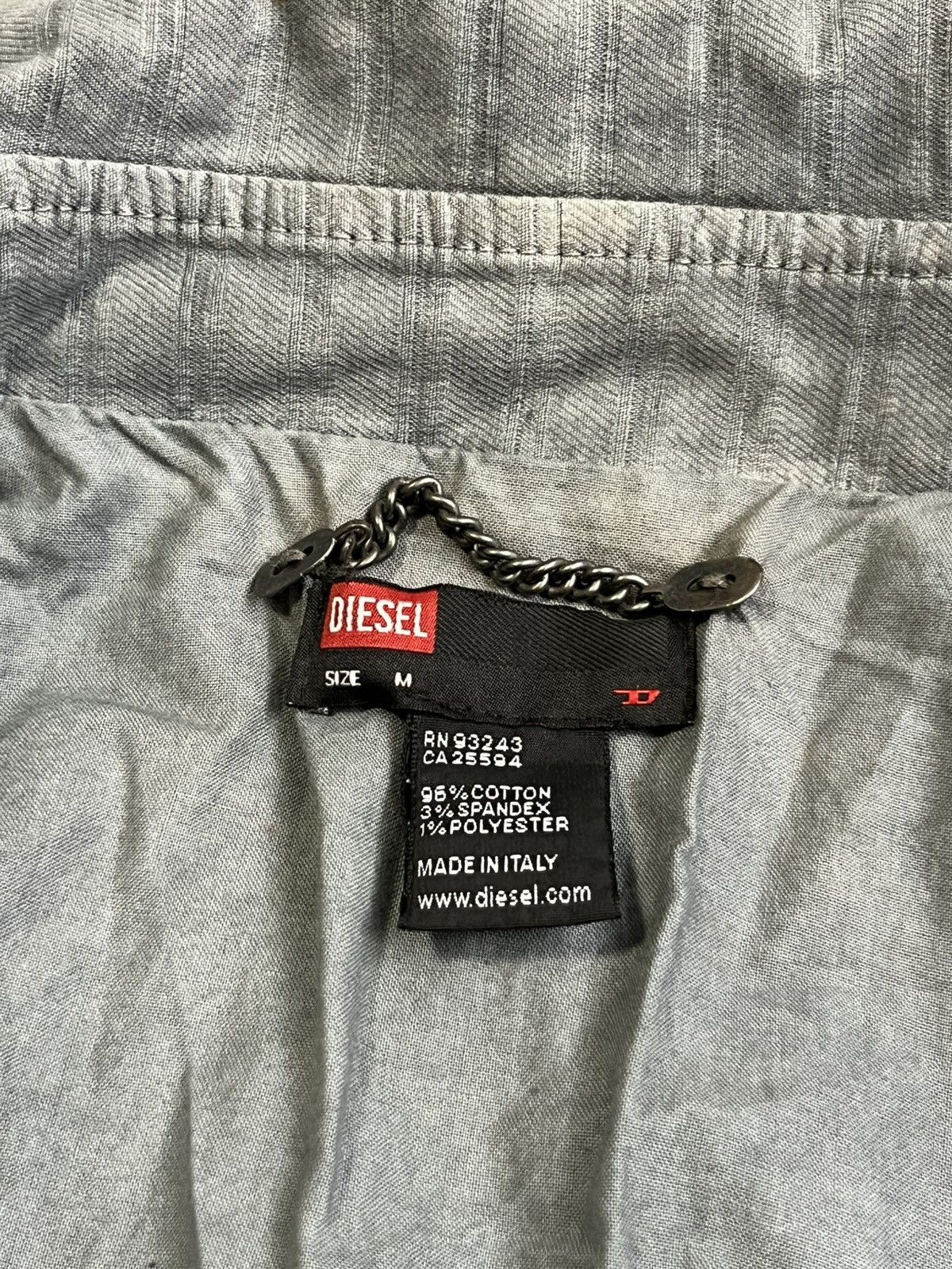 Diesel RARE Vintage 90s Archive Diesel Sample Denim Jacket Size M / US 6-8 / IT 42-44 - 13 Thumbnail