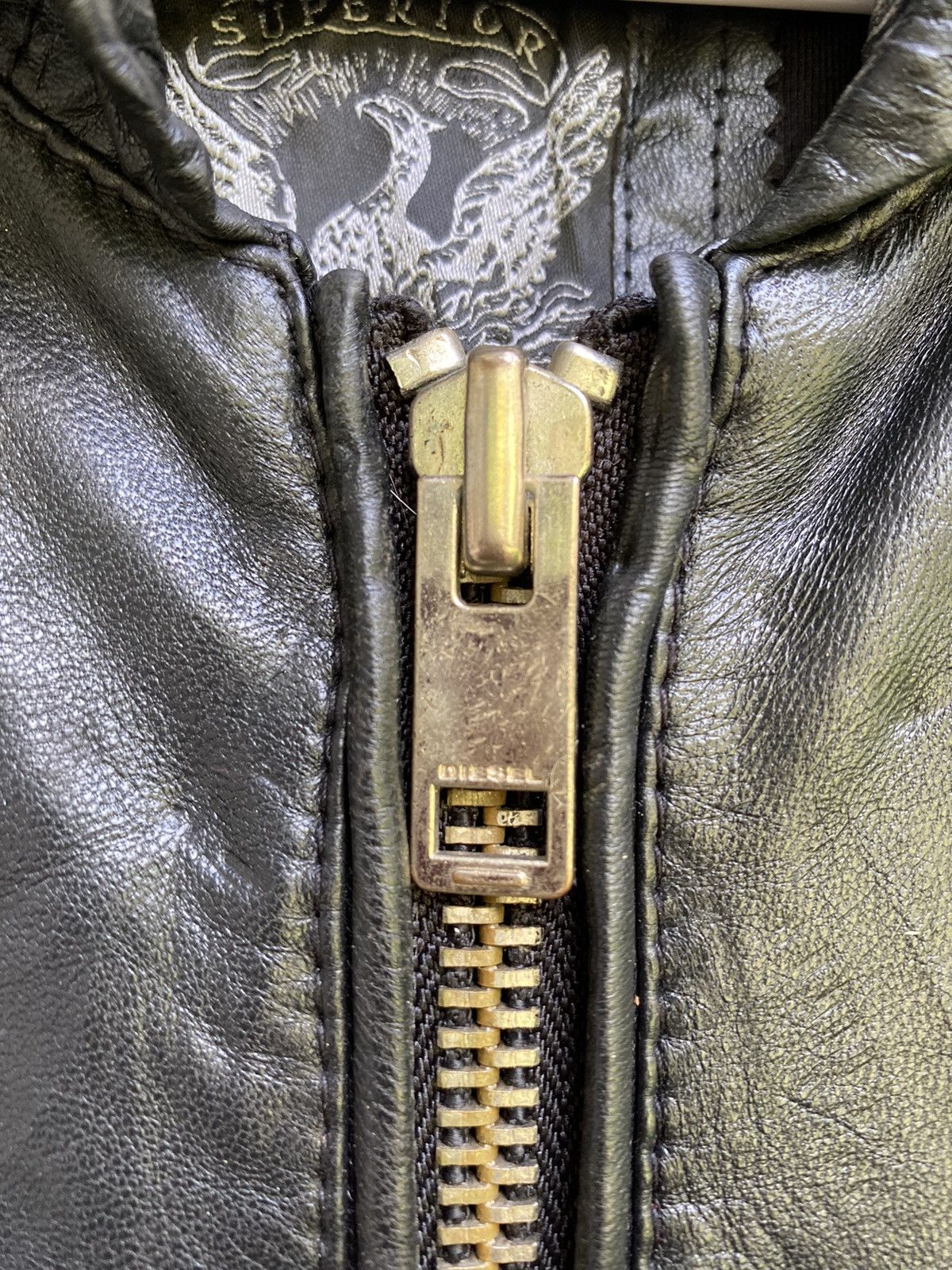 Diesel × Genuine Leather × Leather Diesel Hooded Zipper Sheepskin Leather Jacket Size US S / EU 44-46 / 1 - 6 Thumbnail