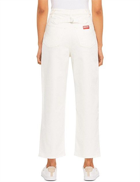o1y1025 Denim Pant in Ivory