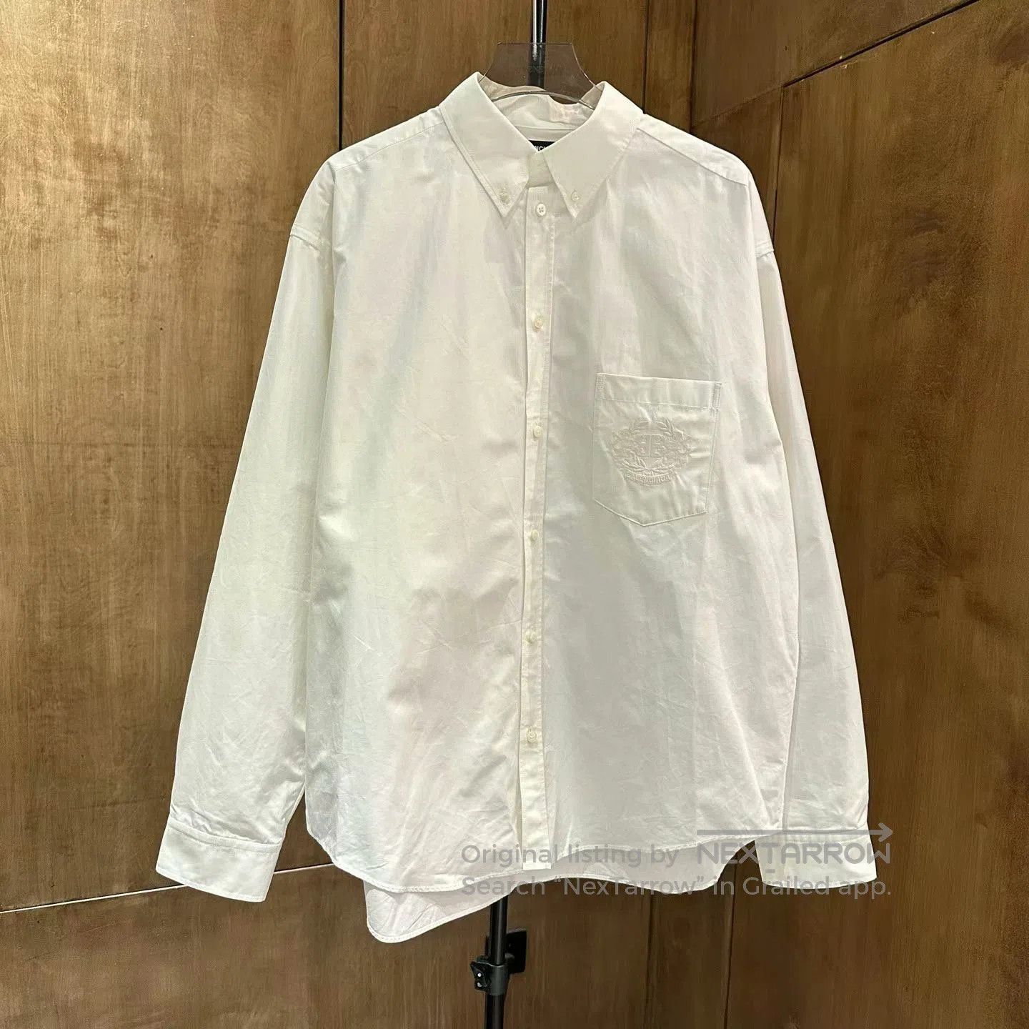 Balenciaga balenciaga white embroidered shirt jacket size 38. Size US M / EU 48-50 / 2 - 1 Thumbnail