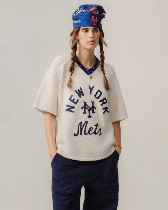 Aime Leon Dore ALD / New York Mets Short-Sleeve Knit Sweater | Grailed