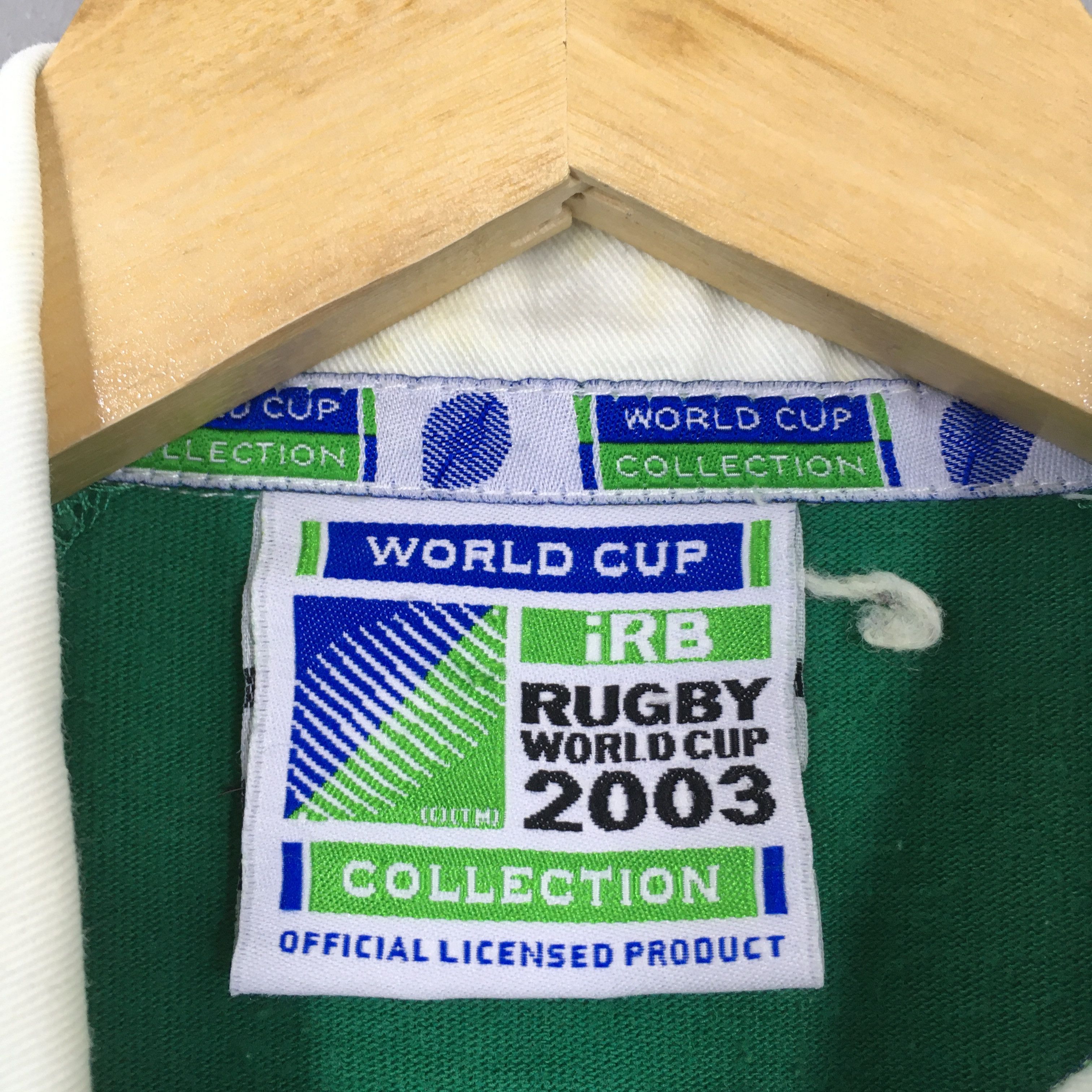 Vintage Vintage IRB Ireland Rugby World Cup Polo Shirt Medium Size US M / EU 48-50 / 2 - 6 Thumbnail