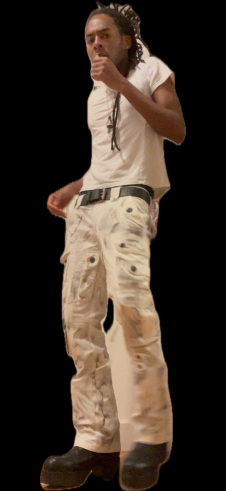 Japanese Brand Xfrm Gas Mask Cargo Tassel Trousers Size US 30 / EU 46 - 6 Thumbnail
