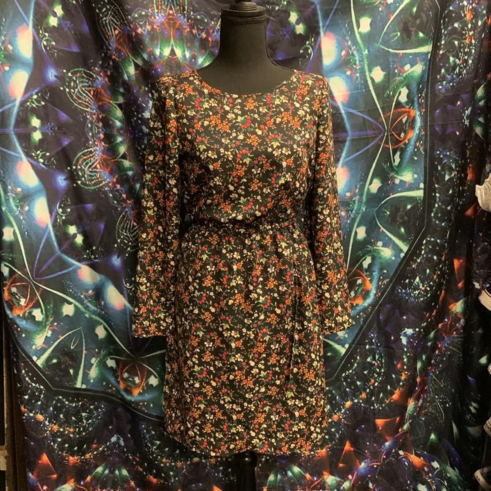 Designer Floral Print Dress Size XXS / US 00 / IT 34 - 1 Thumbnail