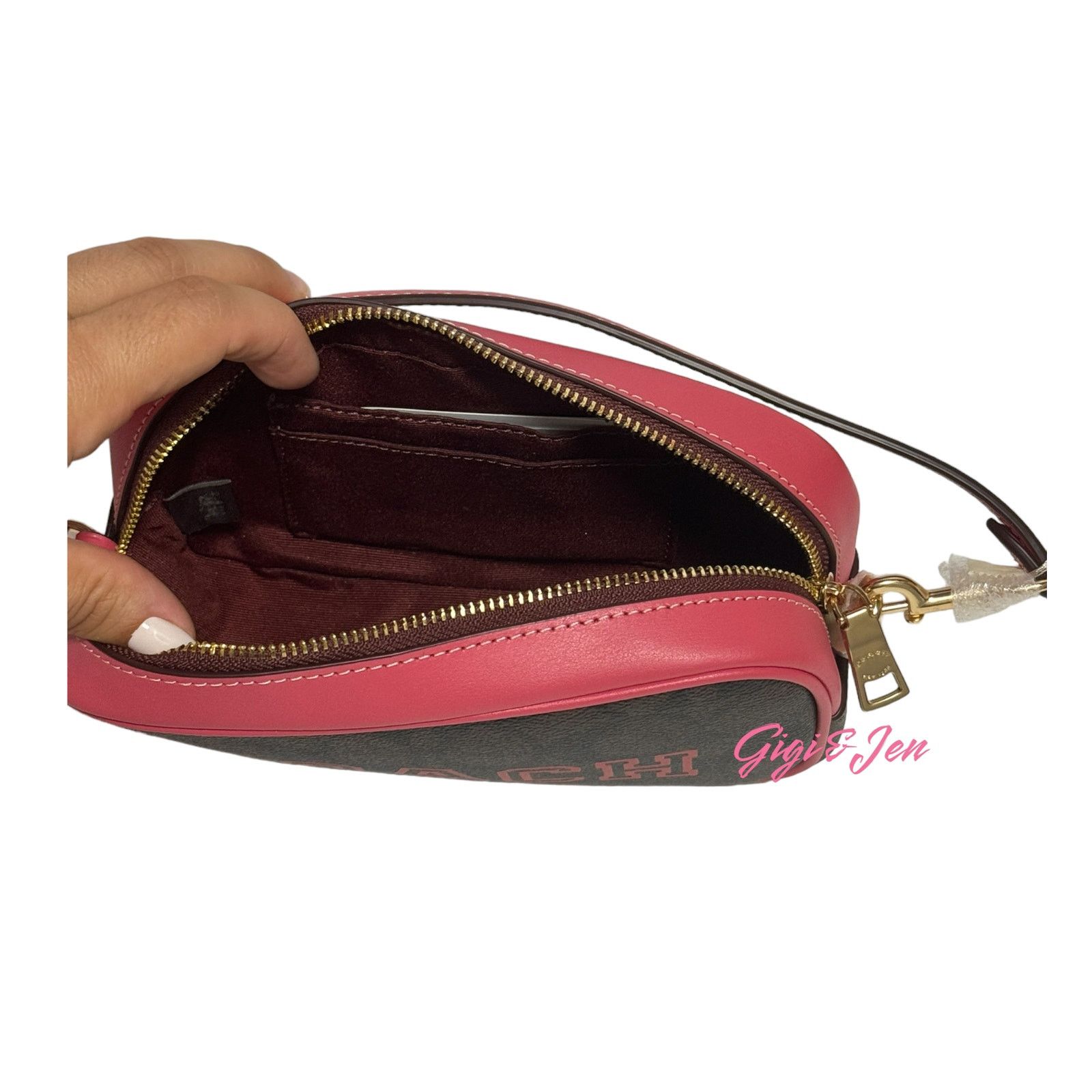 Coach Coach Women Jamie Wristlet In Signature Canvas With Varsity Size ONE SIZE - 3 Thumbnail