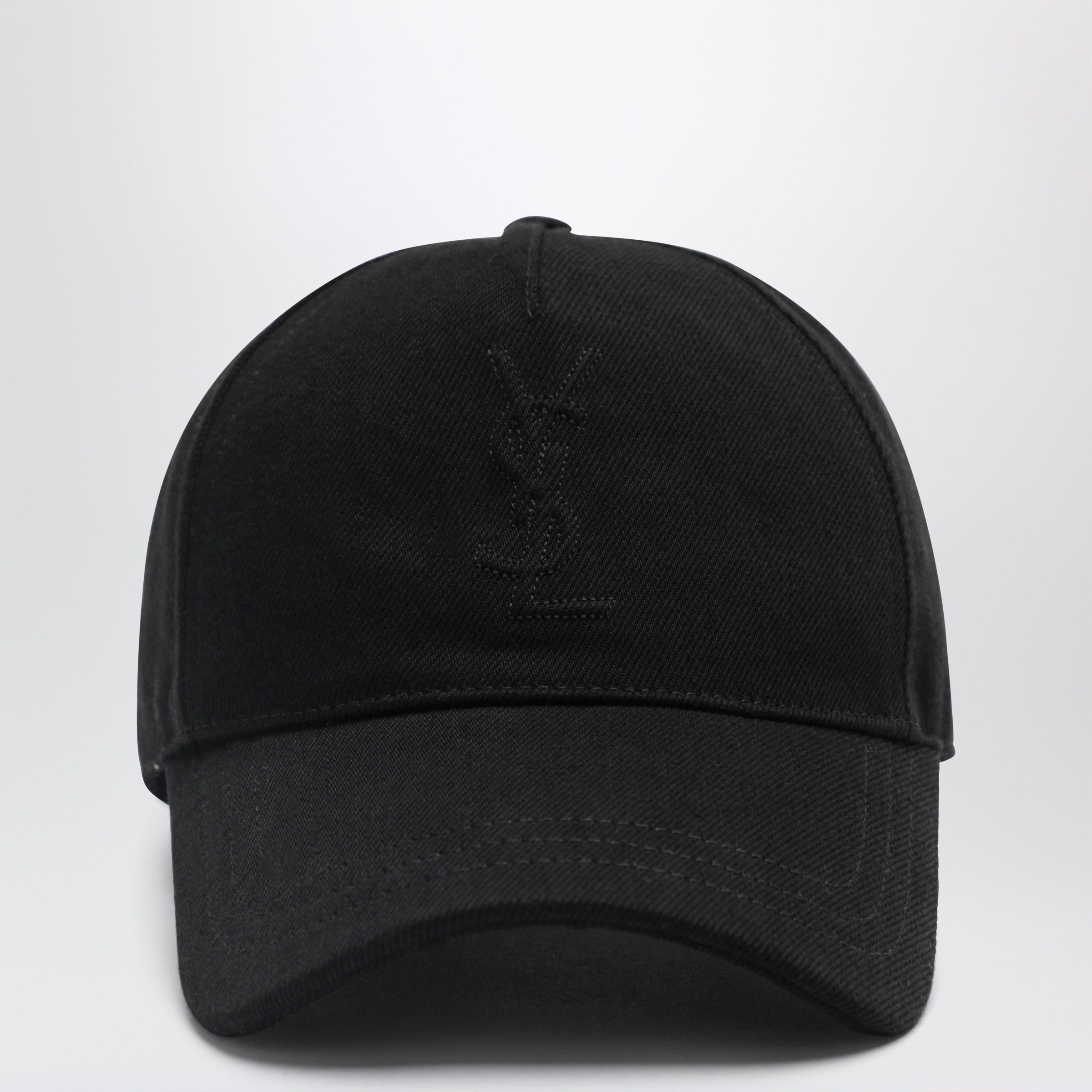 Saint Laurent Paris Saint Laurent Cassandre Black Cotton Baseball Cap Size ONE SIZE - 1 Thumbnail