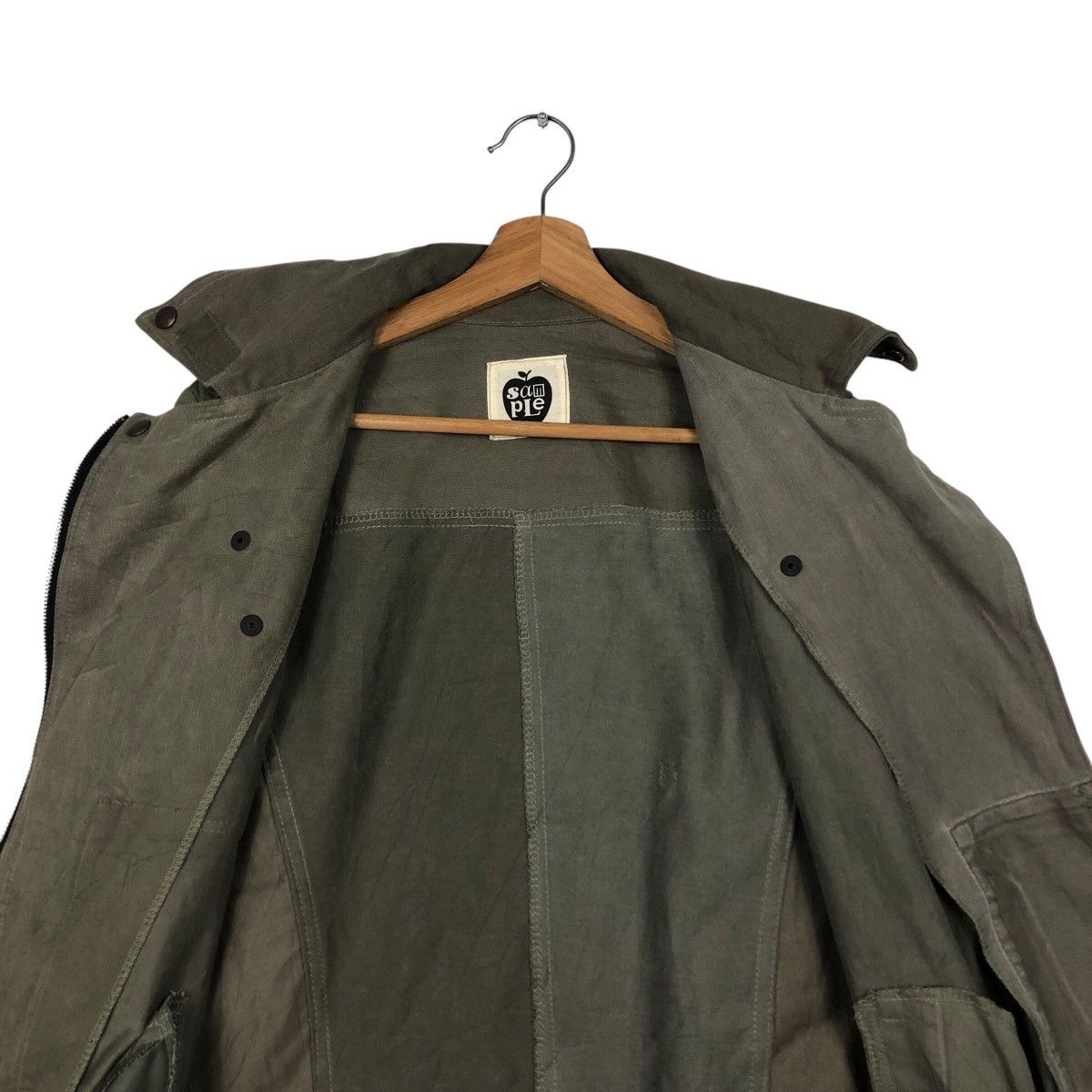 Japanese Brand × Vintage 📌Vtg Cropped Biker Jacket Sample Issey Miyake Doublr Breast Size US M / EU 48-50 / 2 - 15 Thumbnail