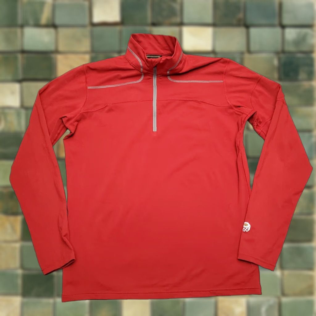 Mountain Hardwear Mountain Hardwear Jacket Men S Red 1/4 Zip Pullover Performance Stretch Bike Shirt Sweatshirt Outdoor Casual Mens Size US S / EU 44-46 / 1 - 1 Thumbnail