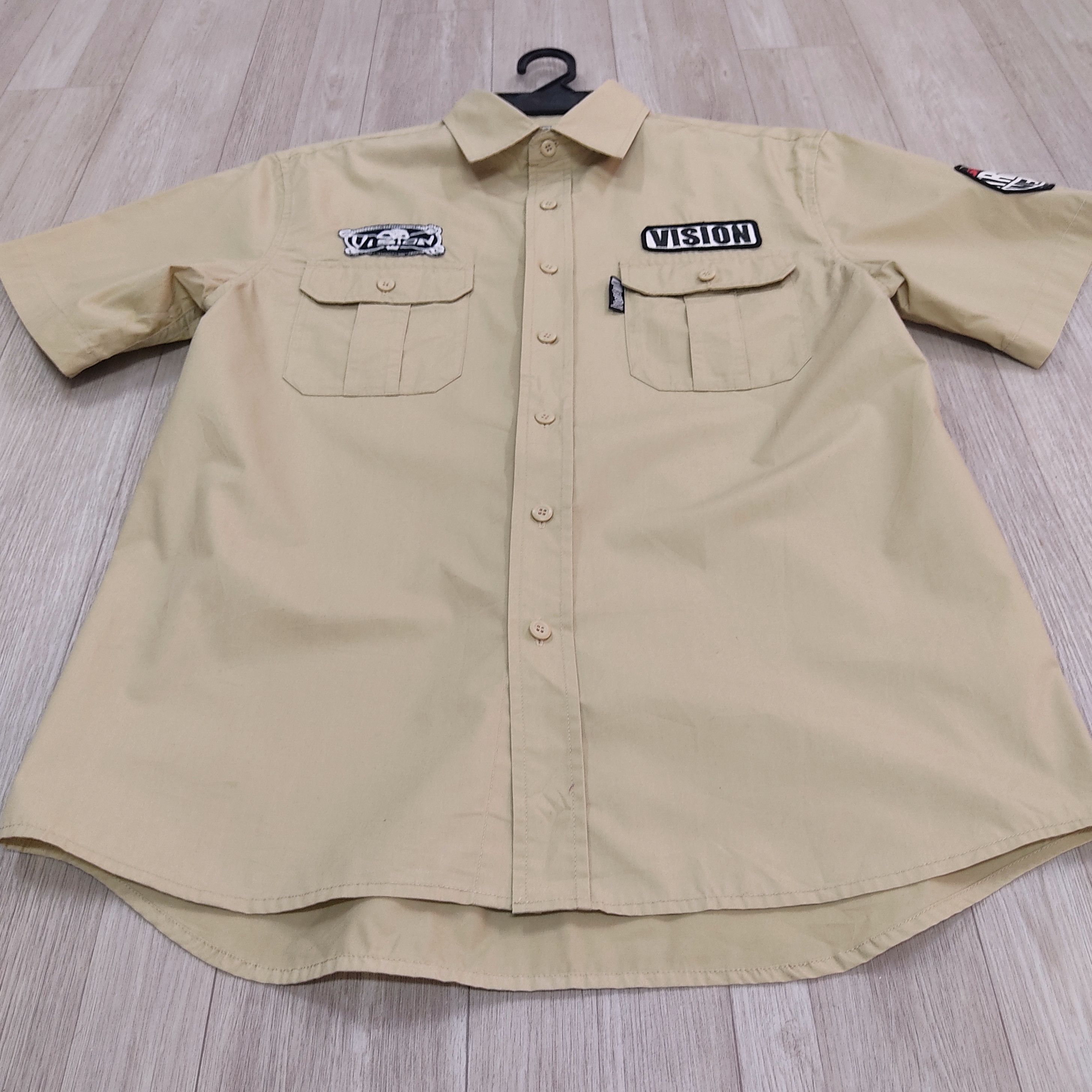 Vision Streetwear VISION STREETWEAR Buttons Up & Patched Works Shirts Size US M / EU 48-50 / 2 - 4 Thumbnail