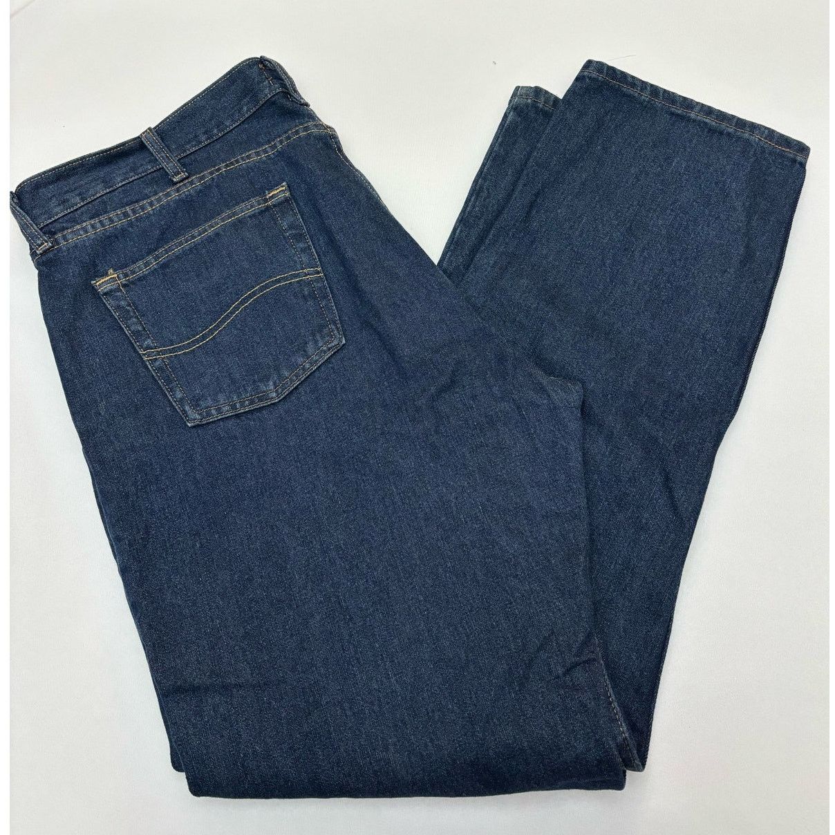 Lee LEE Men’s Regular Fit Straight Leg Premium Jeans | 40W x32L Size US 40 / EU 56 - 4 Thumbnail