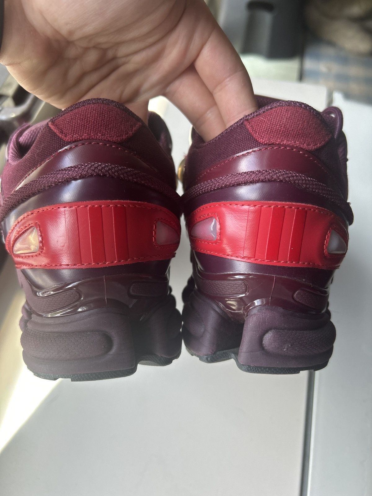 Adidas × Raf Simons Adidas Ozweego 3 Raf Simmons Burgandy Size US 10.5 / EU 43-44 - 6 Thumbnail