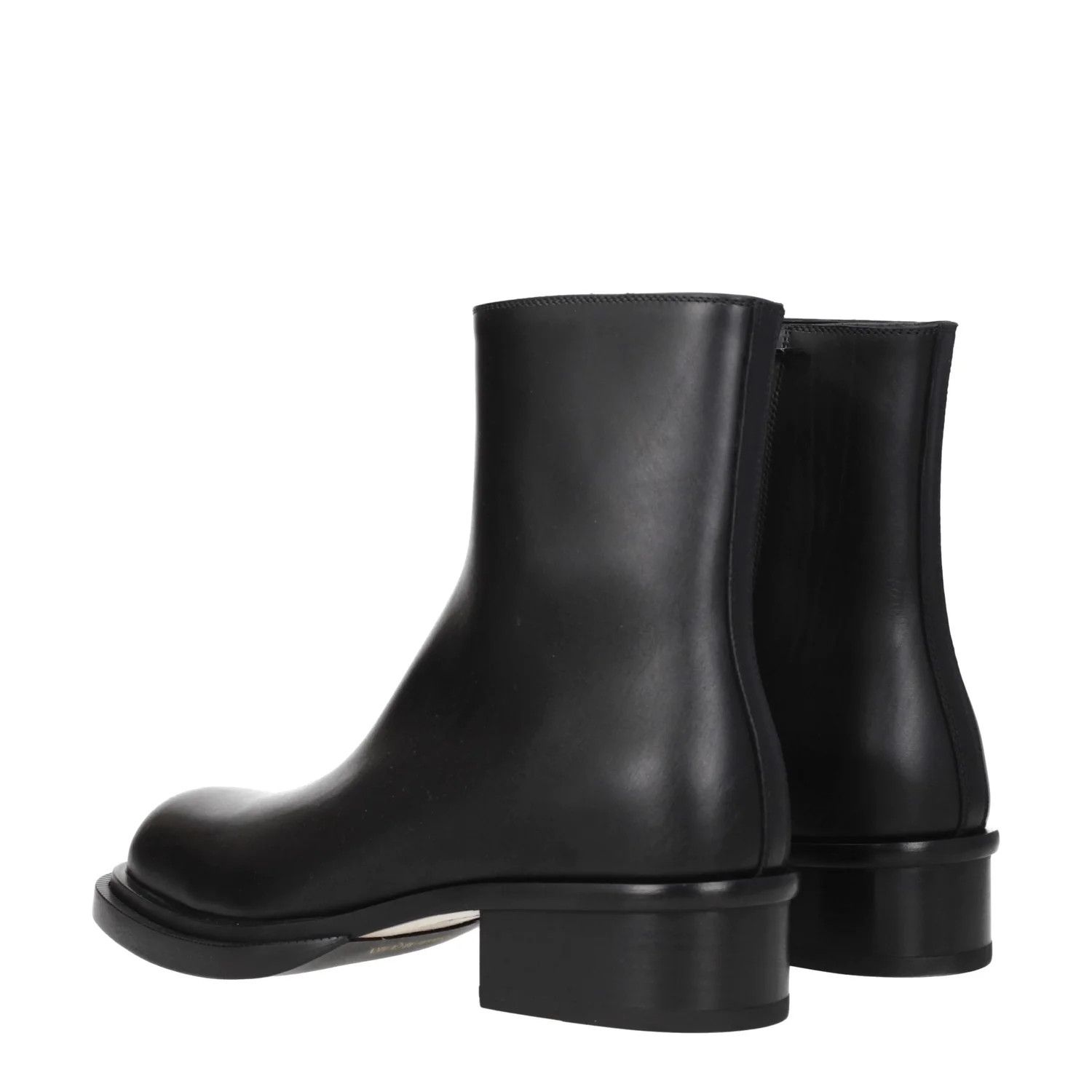Alexander McQueen ob1o1e0225 Leather Ankle Boots in Black Size US 7 / EU 40 - 4 Thumbnail