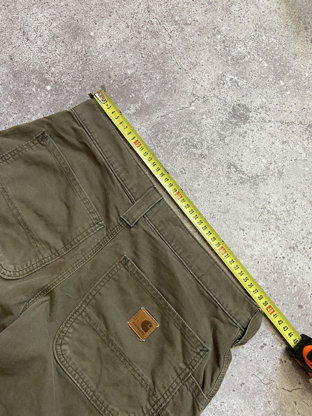 Carhartt Rare Vintage Y2K Baggy Faded Carhartt Work Pants Brown 31x32 Size US 31 - 2 Thumbnail