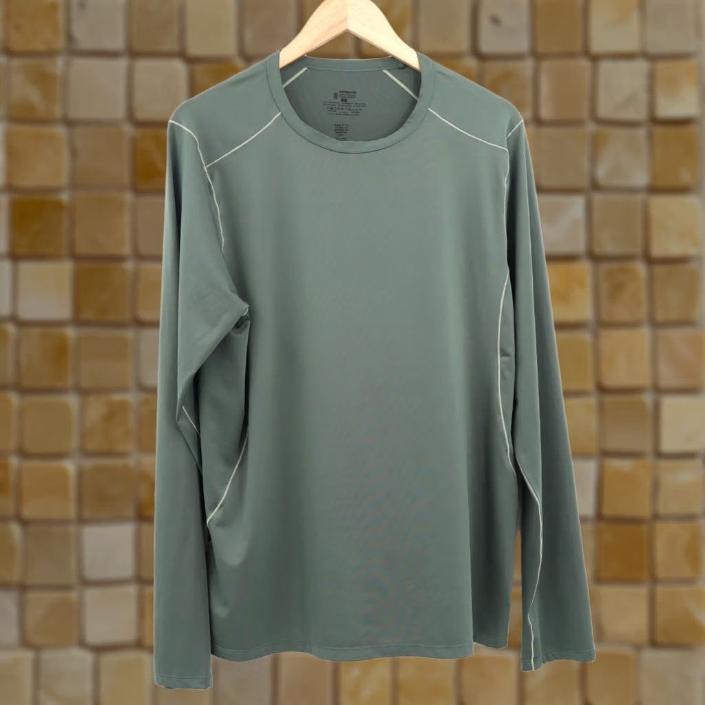 Patagonia Patagonia Men's Long Sleeve Baselayer Pullover Green SZ L Size US L / EU 52-54 / 3 - 1 Thumbnail