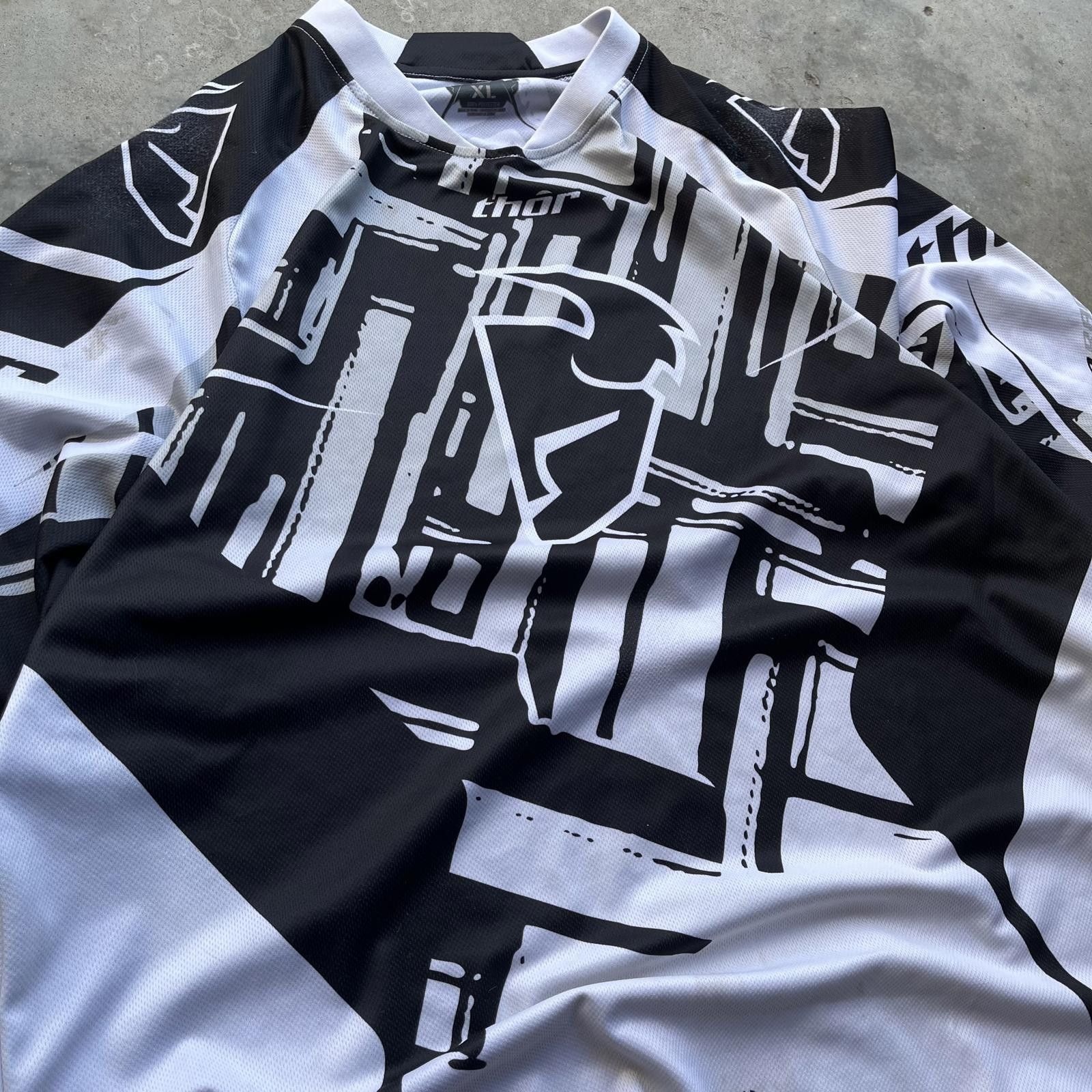 Vintage Vintage Y2K Thor Motocross Dirt Bikes Grunge Sports Jersey Size US XL / EU 56 / 4 - 5 Thumbnail
