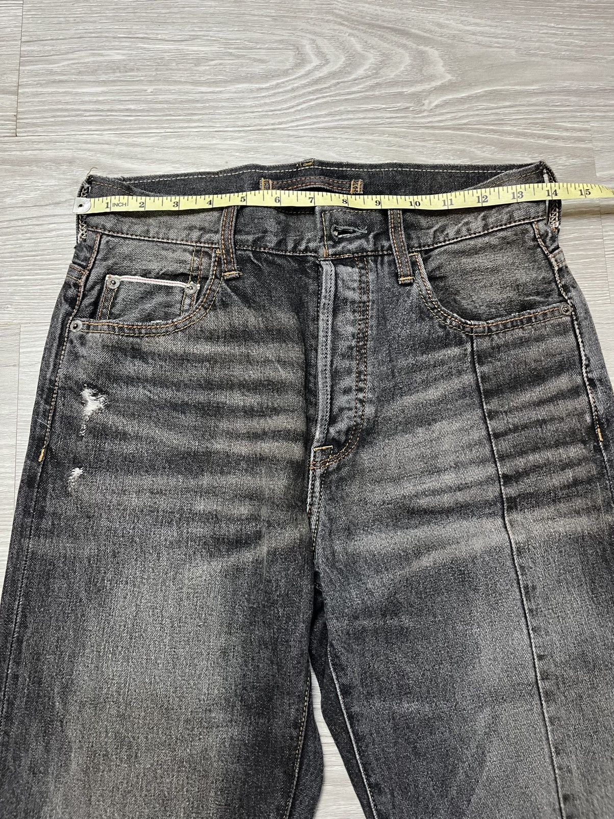 GOA GOA Nimes Selvedge Redline Faded Denim Pants Size US 29 - 11 Thumbnail
