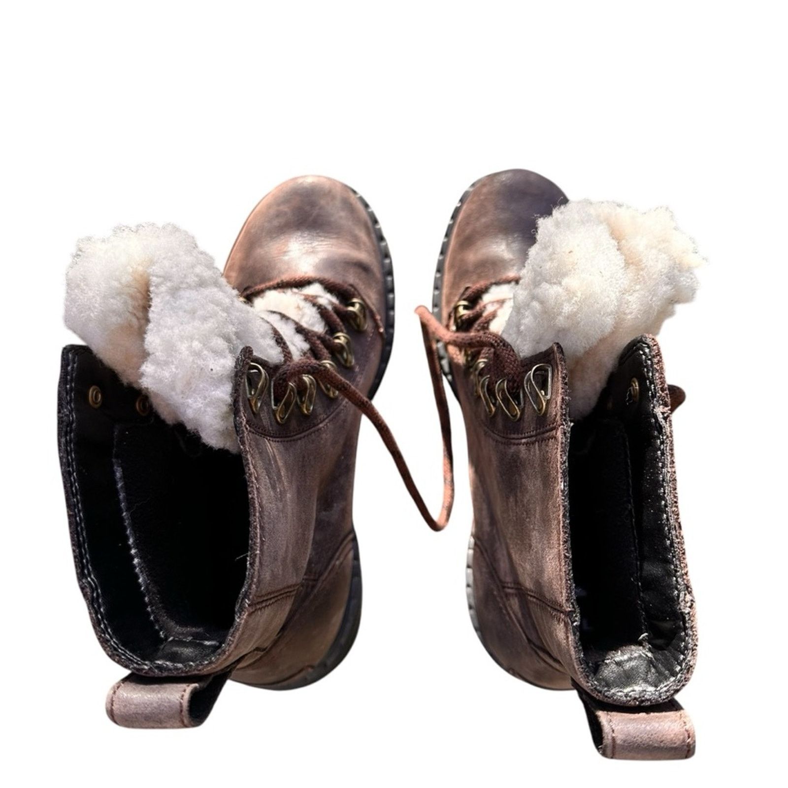 SOREL Sorel Lennox Lace Cozy Shearling Waterproof Boots - Size 8 Size US 8 / IT 38 - 9 Thumbnail