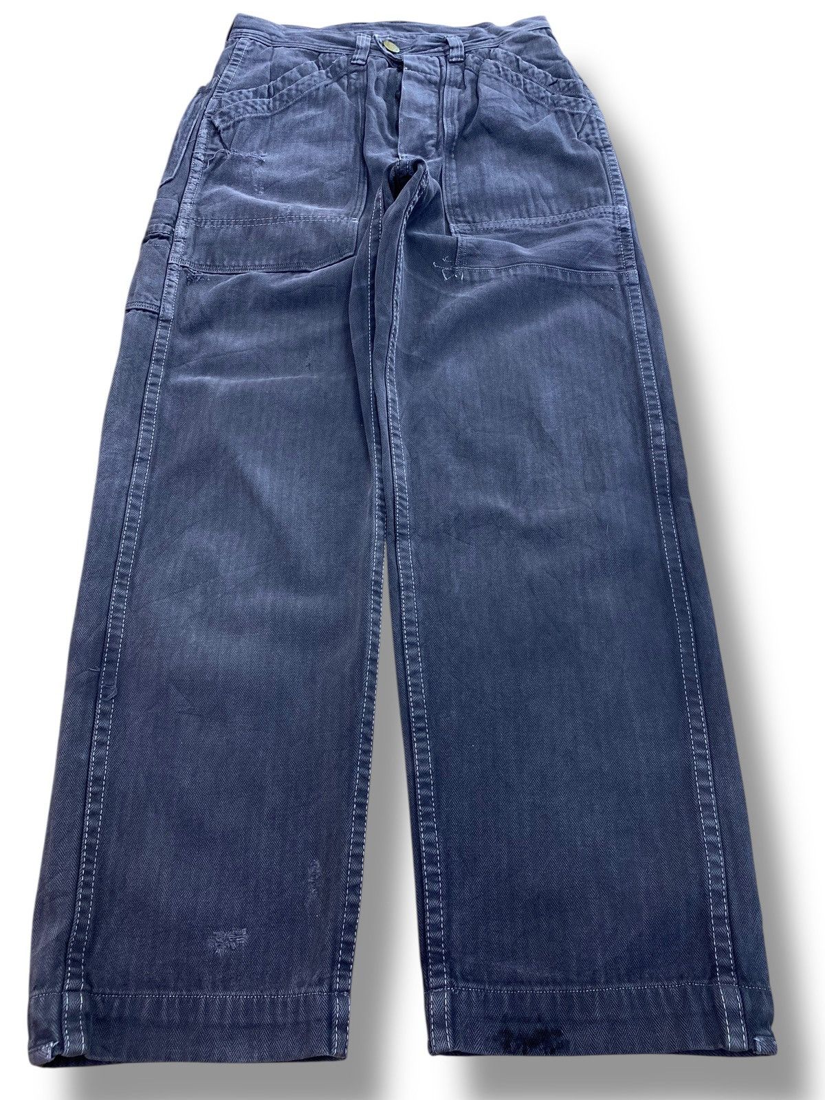 Japanese Brand Japanese Brand Faded Black Double Knee Style Jeans Size US 28 / EU 44 - 1 Thumbnail
