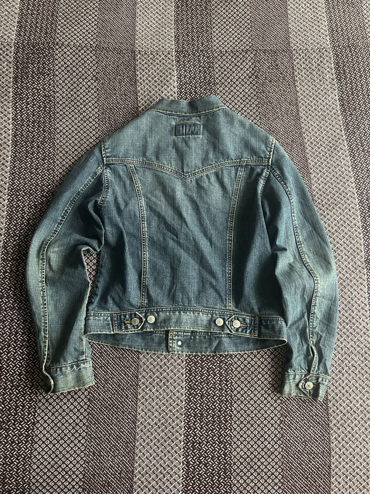 Levi's Vintage Levis Denim Y2K Jeans Jacket 90s Faded Washed Size M Size M / US 6-8 / IT 42-44 - 10 Thumbnail