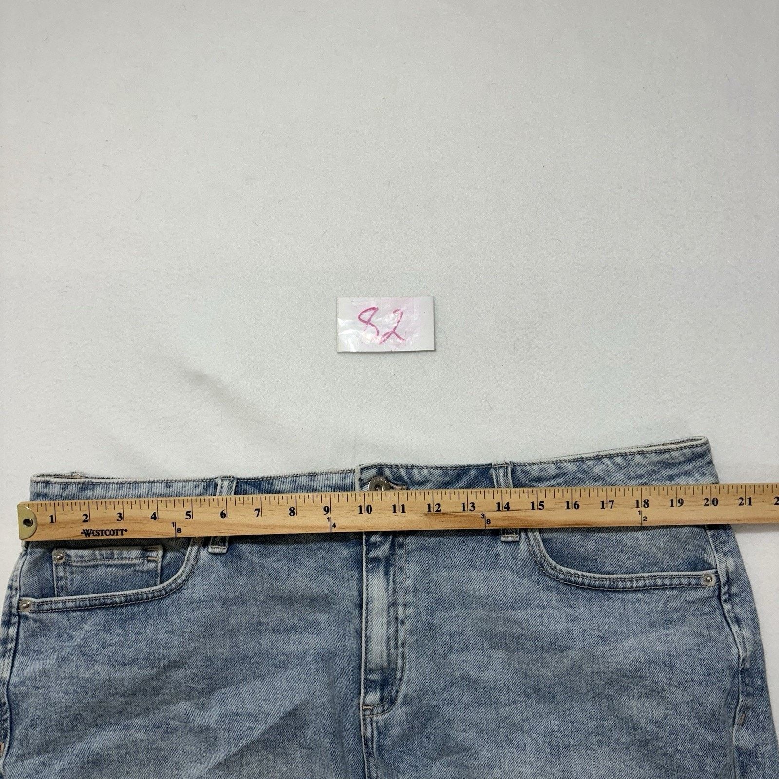 Other INC Denim 18 High Rise Jean Shorts 3” Inseam Frayed Ripped Size 40" / US 18 - 14 Thumbnail