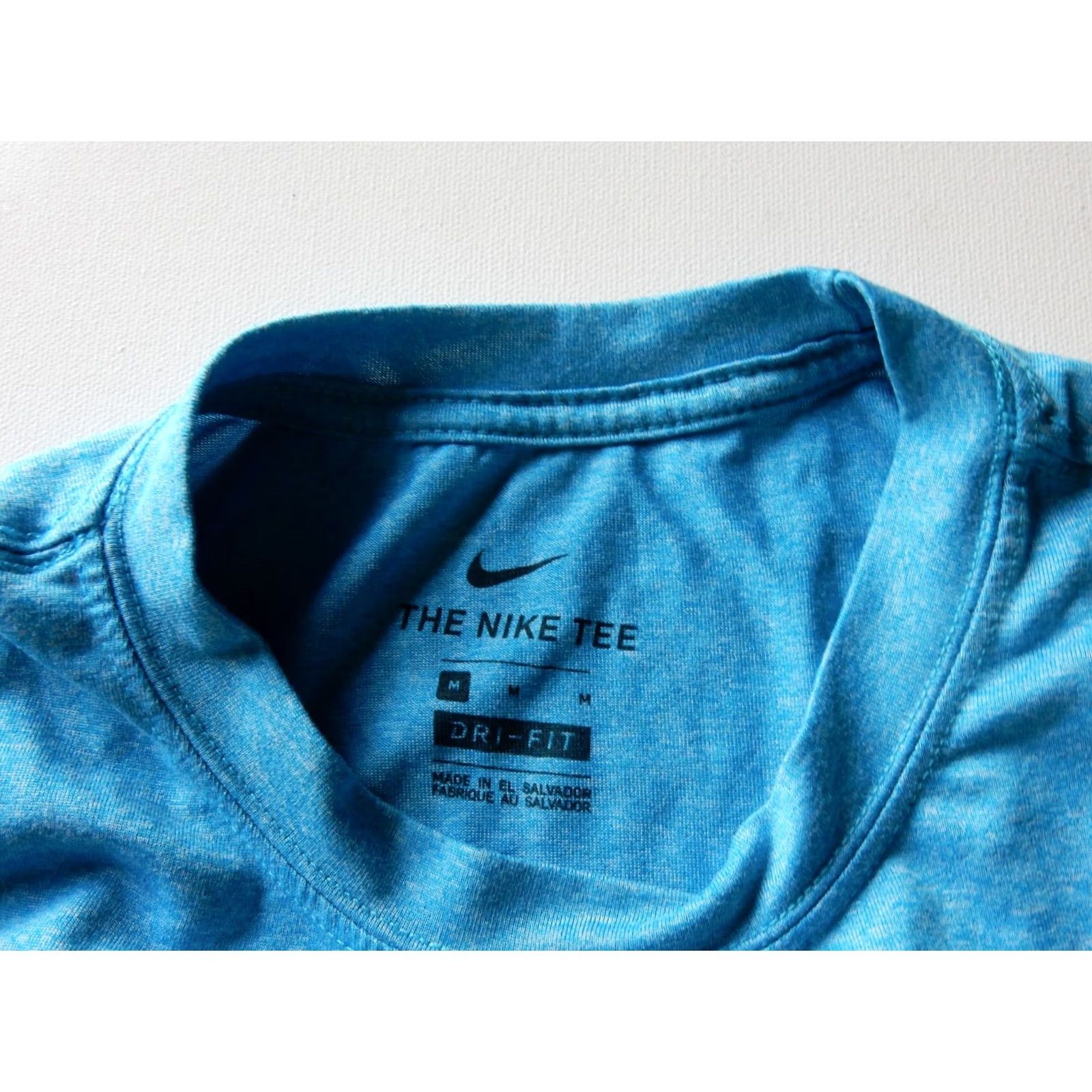 Nike Nike Men T-Shirt M Short Sleeve Blue Polyester Dom? Size US M / EU 48-50 / 2 - 3 Thumbnail
