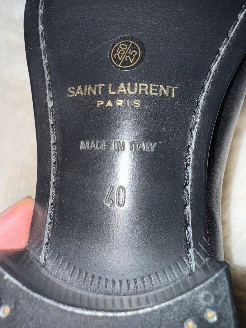 Saint Laurent Paris Saint laurent paris Black and gold loafers shoes 2506-Nexta Size US 7 / EU 40 - 5 Thumbnail