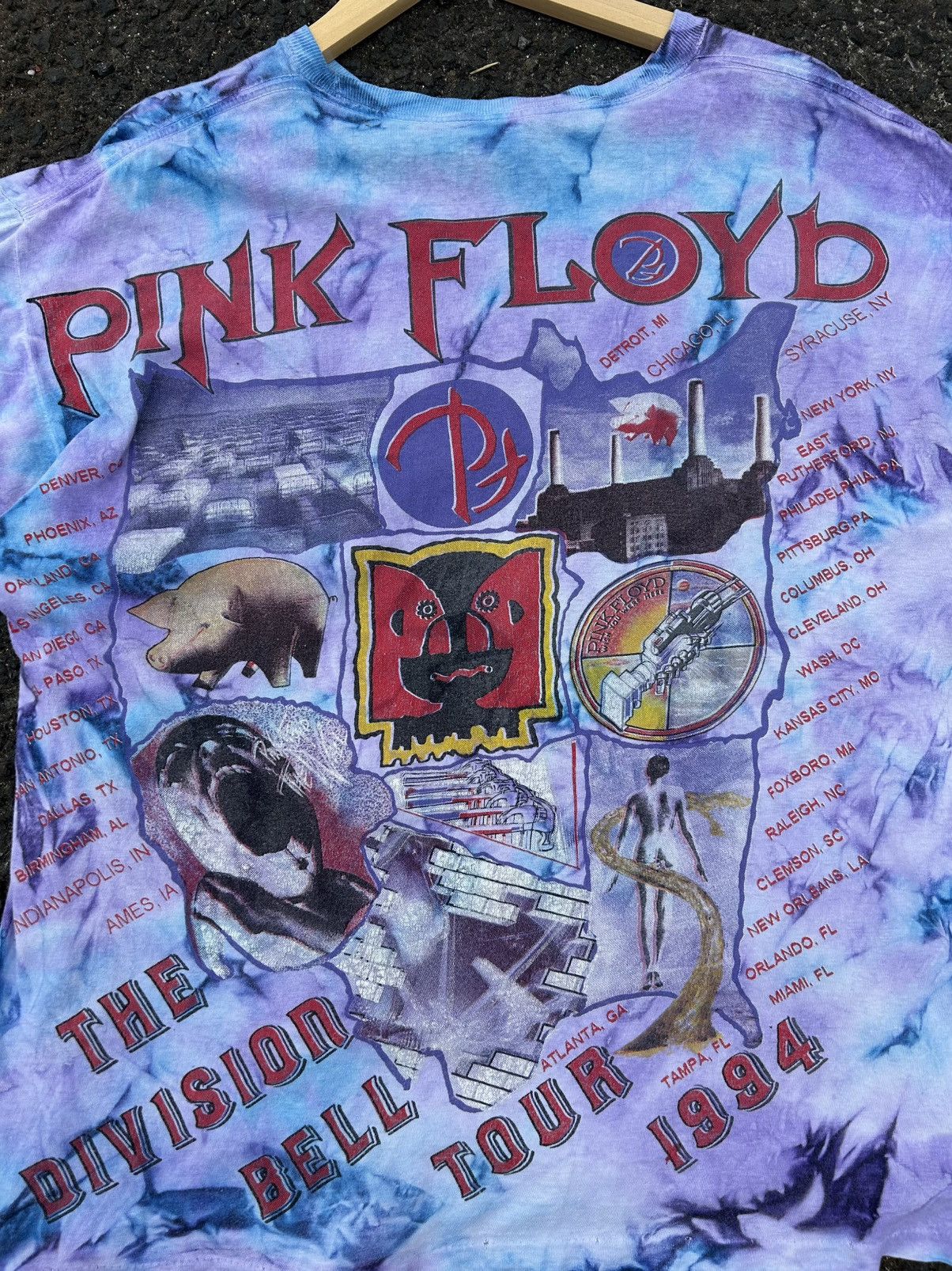 Band Tees × Pink Floyd × Vintage Vintage Band Tee 1994’s Pink Floyd World Tour Size US L / EU 52-54 / 3 - 5 Thumbnail