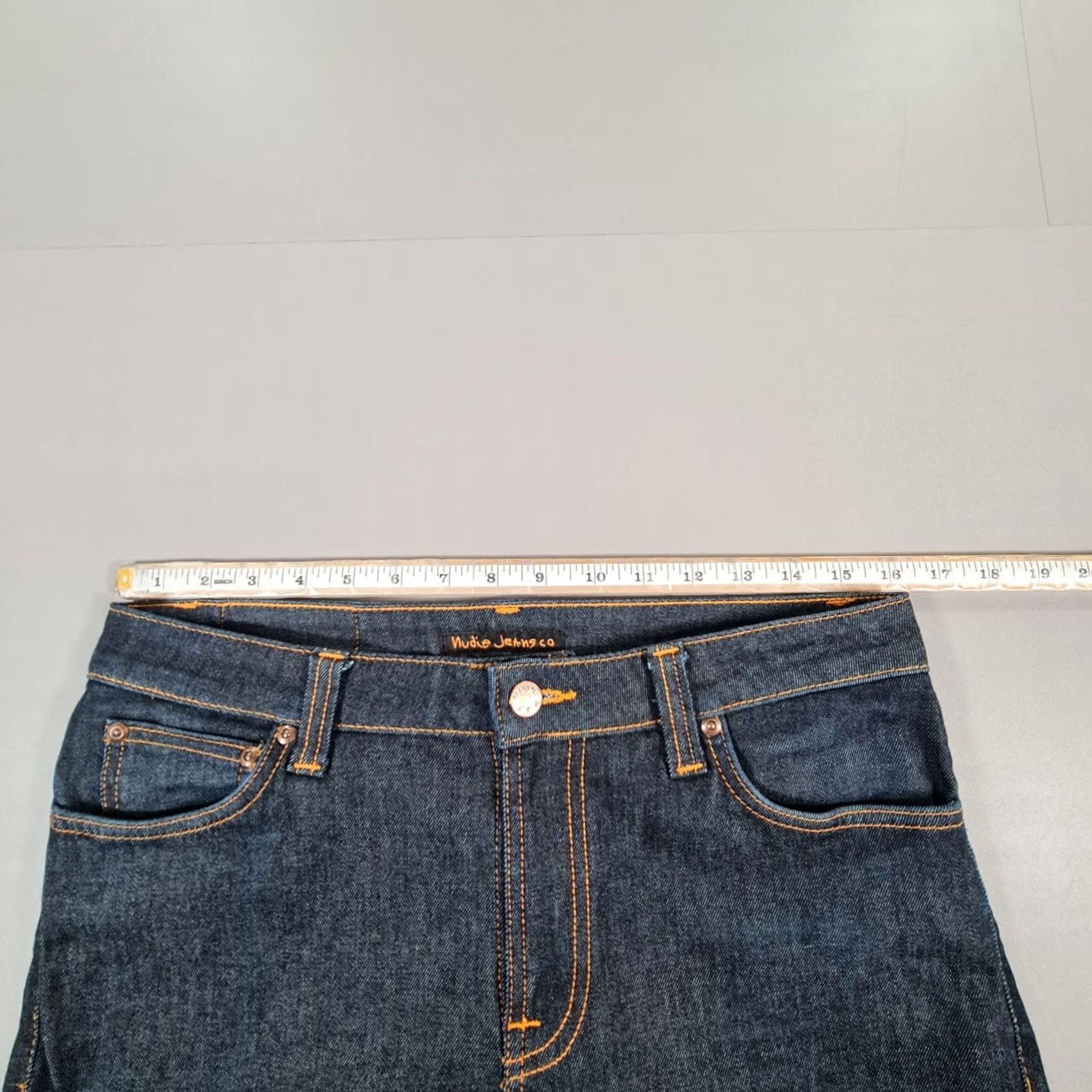 Denime Nudie Jeans Blue Slim Stretch Denim Zip Fly W32 L32 Skinny Men Regular Size 32 5-Pocket Design Clothing Mens Size US 32 / EU 48 - 7 Thumbnail