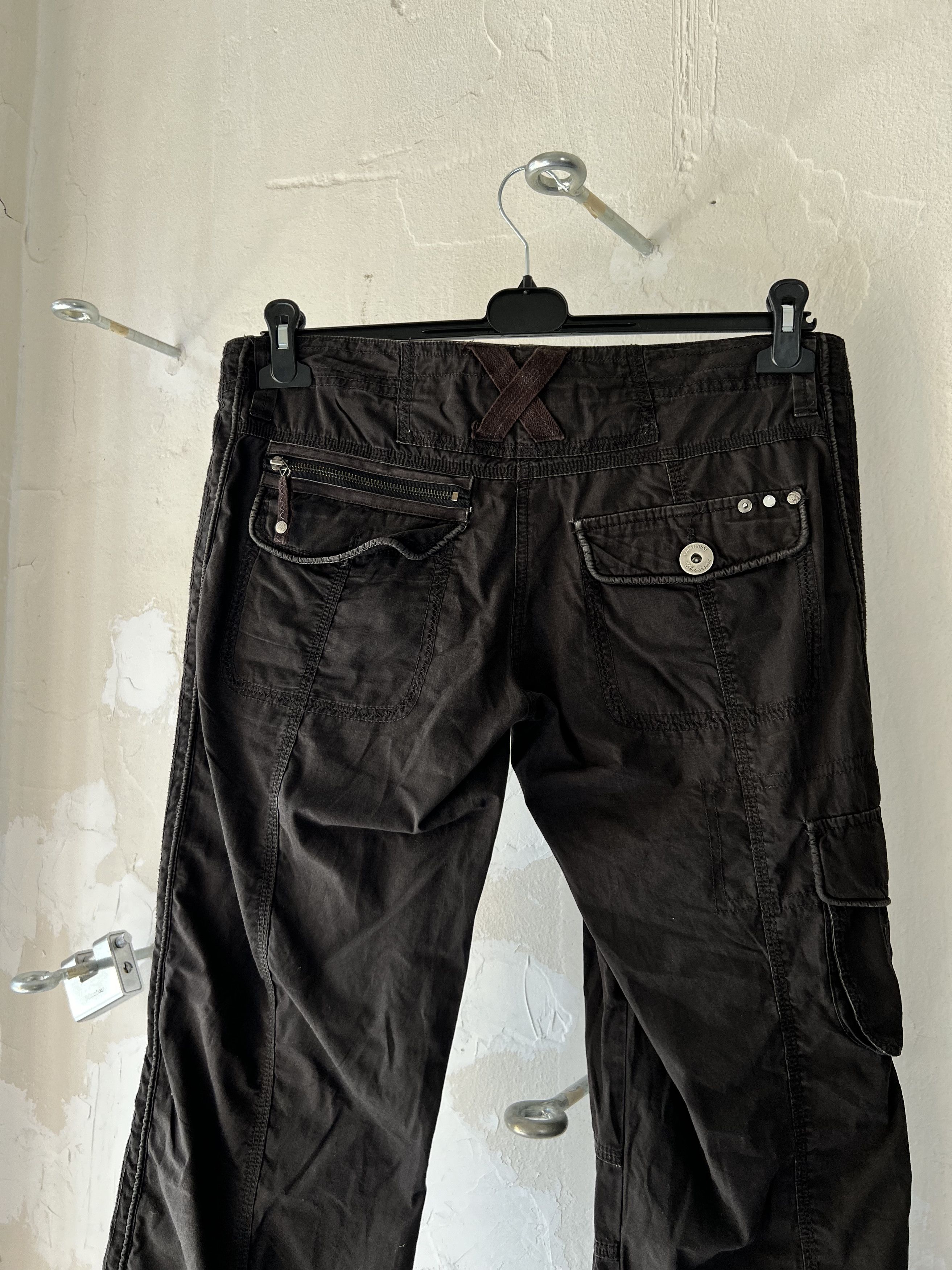 Affliction BlockHouse Vintage Striped Bondage Stripe y2k cargo pants Size 40" / US 18 - 4 Thumbnail