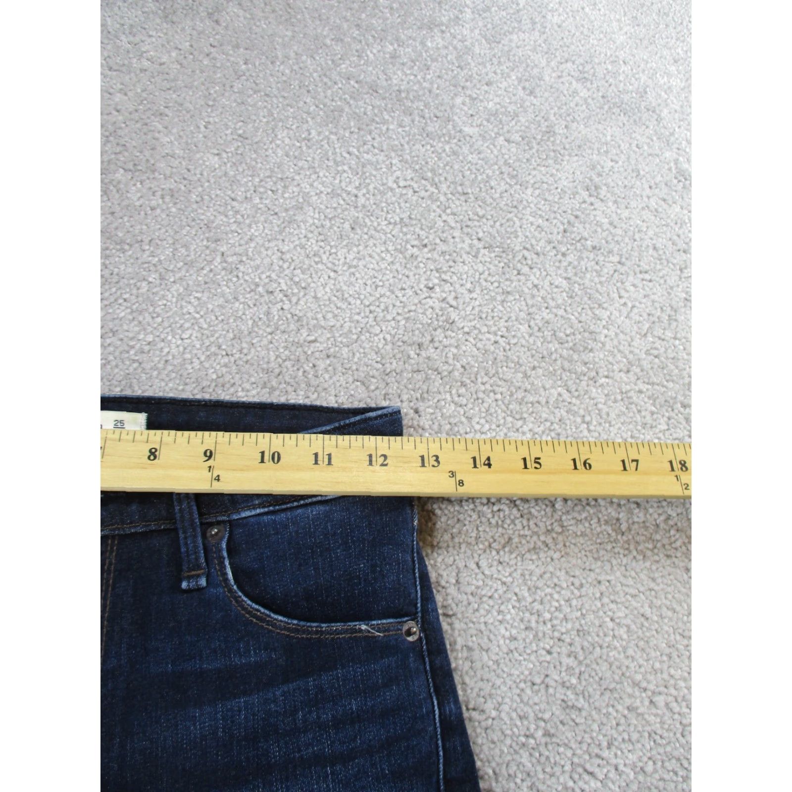 Abercrombie & Fitch ABERCROMBIE & FITCH Jeans Womens 0P Super Skinny High Rise Curve Love Dark Blue Size 25" / US 0 / IT 36 - 7 Thumbnail