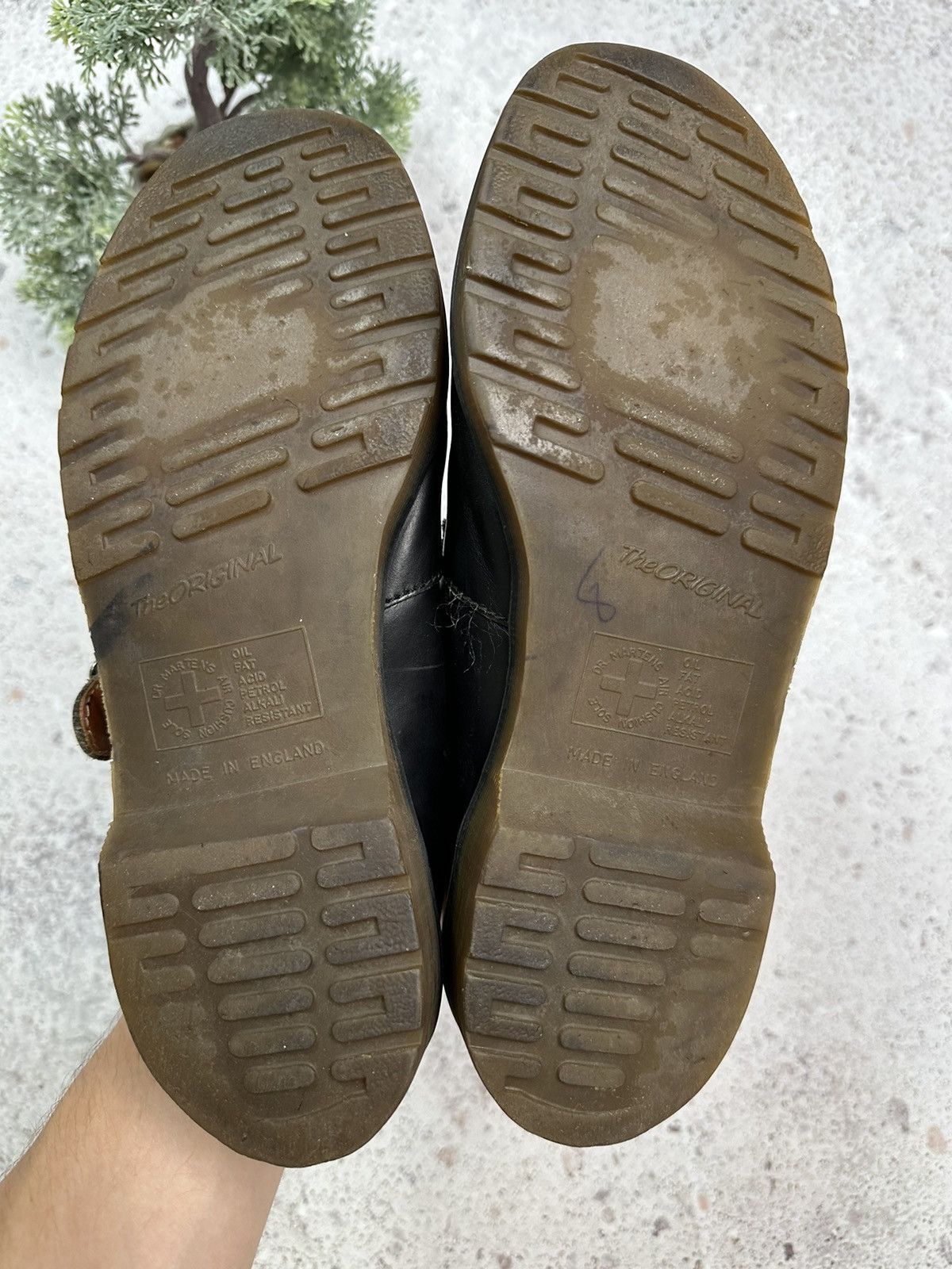 Dr. Martens × Vintage Vintage 90s Dr Martens Goth Chunky Platform Leather Mules 10 Size US 8 / EU 41 - 21 Thumbnail