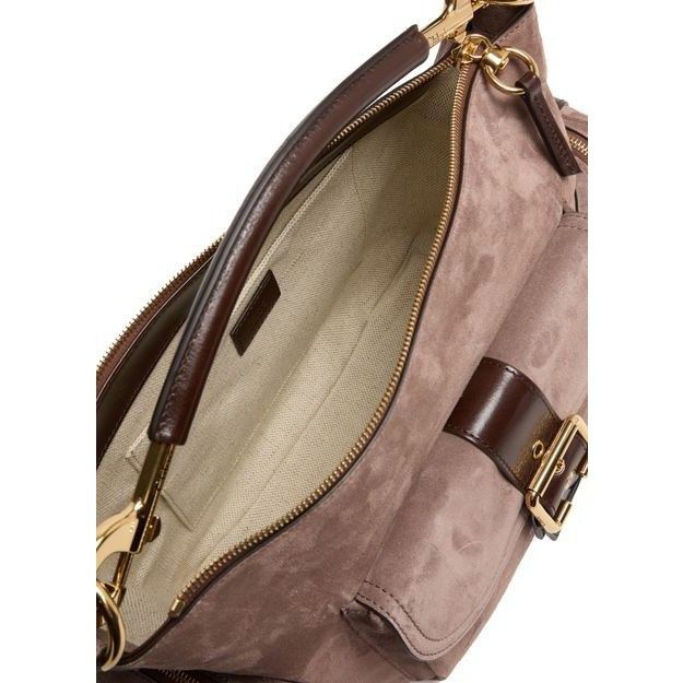 Chloe Chloe Camera Dark Taupe Suede Shoulder Bag New & Authentic Size ONE SIZE - 4 Thumbnail