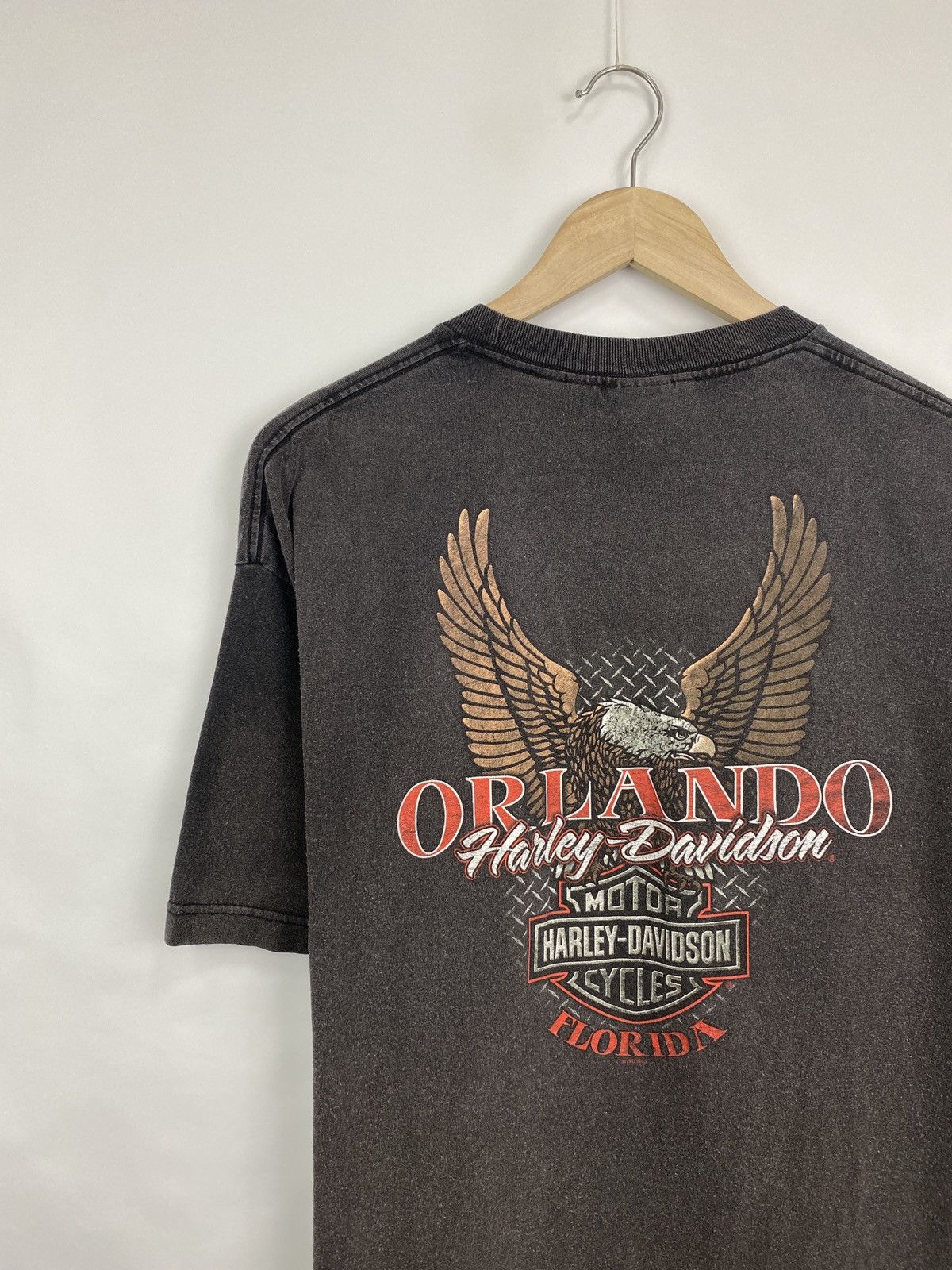 Harley Davidson 🇺🇸 Vintage Y2K Harley Davidson Orlando Florida USA Choppers Size US XL / EU 56 / 4 - 3 Thumbnail