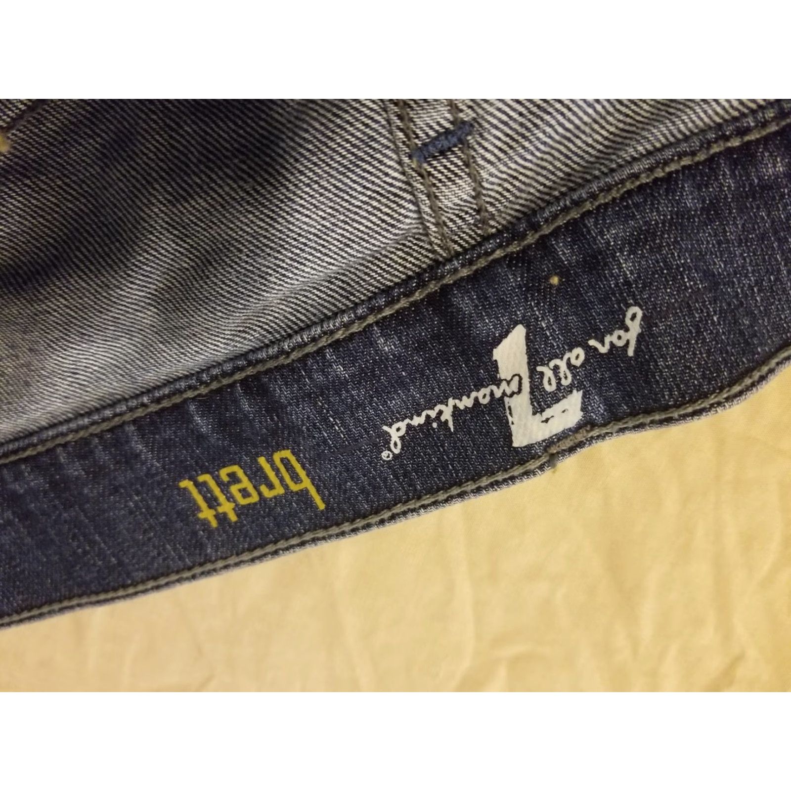 7 For All Mankind Mens Jeans 7 For All Mankind Blue Bootcut Denim 34x28 Stretch Regular 34 Inseam Men 28 Mens Size US 34 / EU 50 - 7 Thumbnail