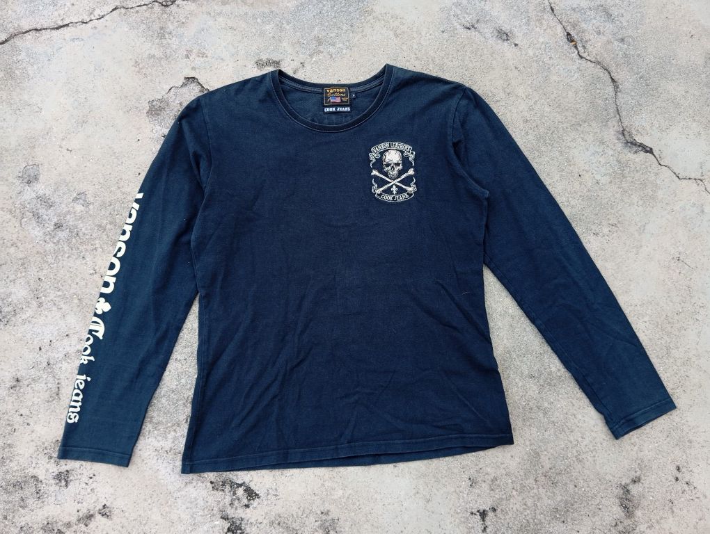 Vanson Leathers Vanson 💀 Tshirt Embroidered Size US M / EU 48-50 / 2 - 2 Thumbnail