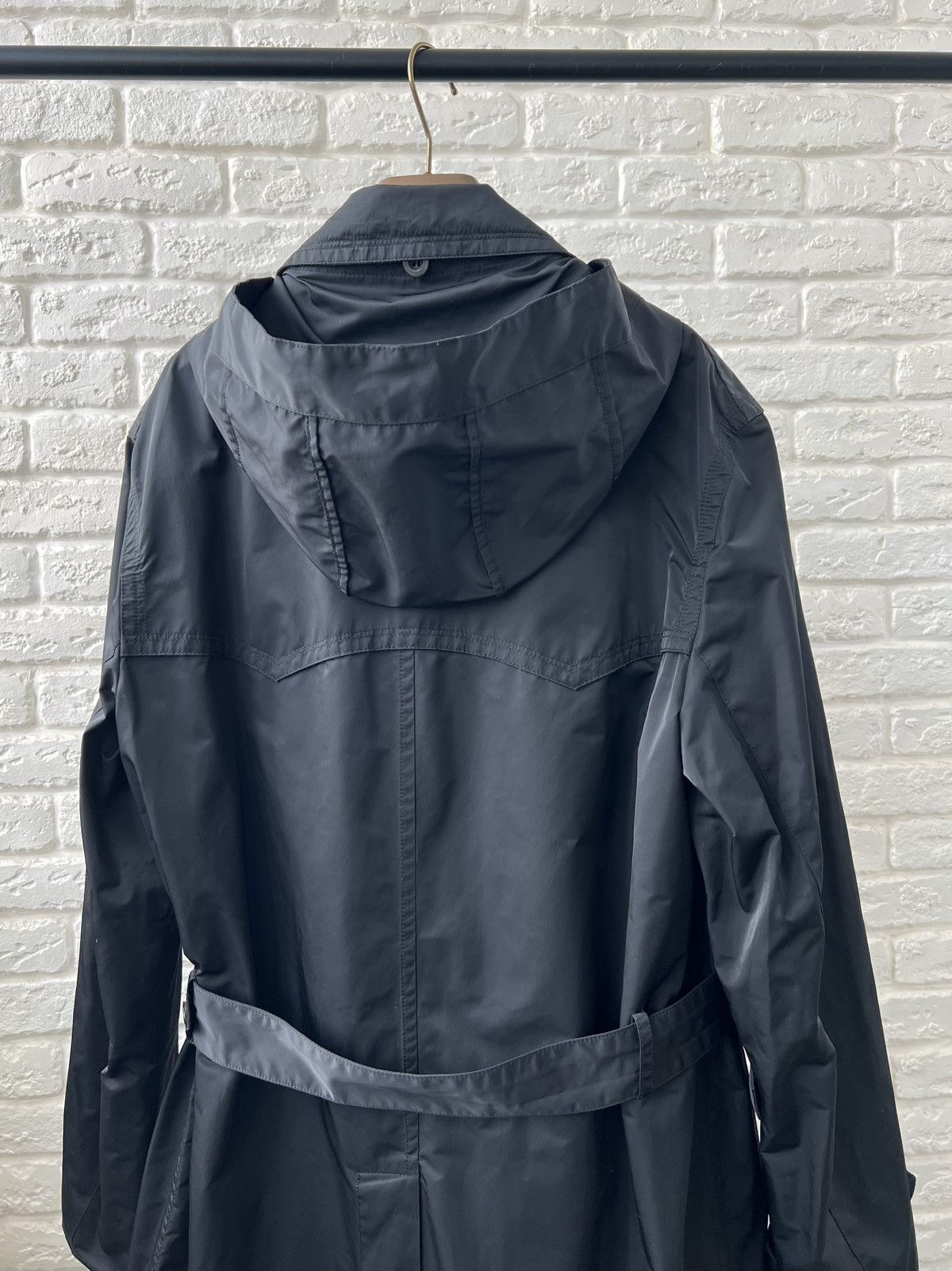 Gucci Gucci Black Belted Trench Coat Jacket Size US M / EU 48-50 / 2 - 7 Thumbnail