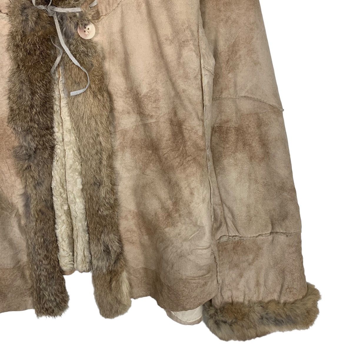 Vintage GRACE CONTINENTAL Rabbit Fur Sherpa Jacket #0218-C10 Size XS / US 0-2 / IT 36-38 - 5 Thumbnail