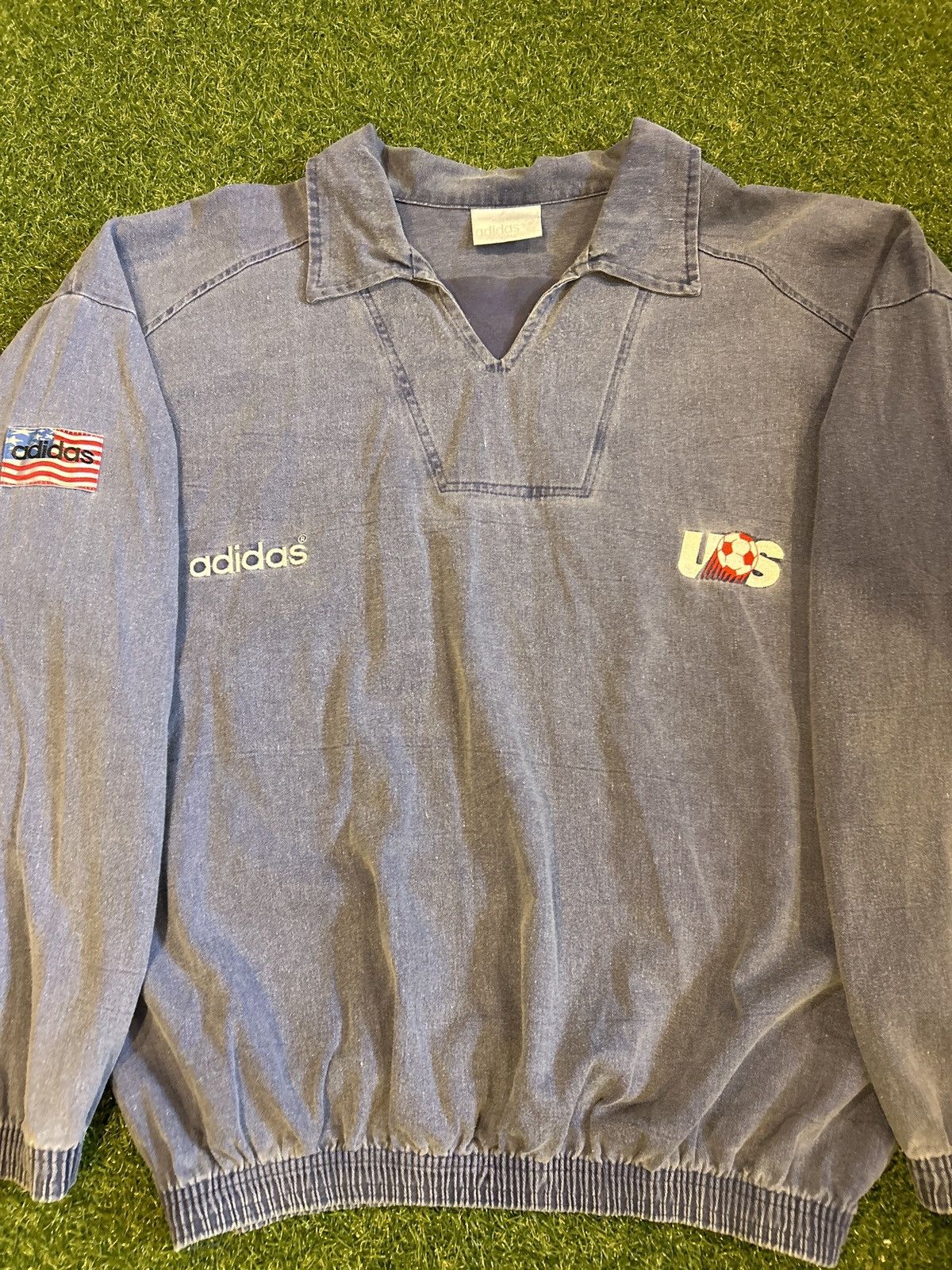 Adidas 92/94 Adidas USMNT Drill Top Size US XL / EU 56 / 4 - 1 Thumbnail