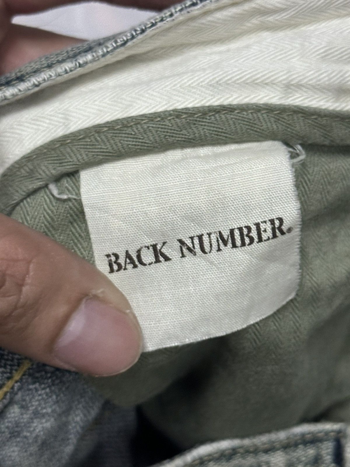 Japanese Brand Vintage Back Number 02 Baggy Loose Style Faded Wash Size US 33 - 8 Thumbnail