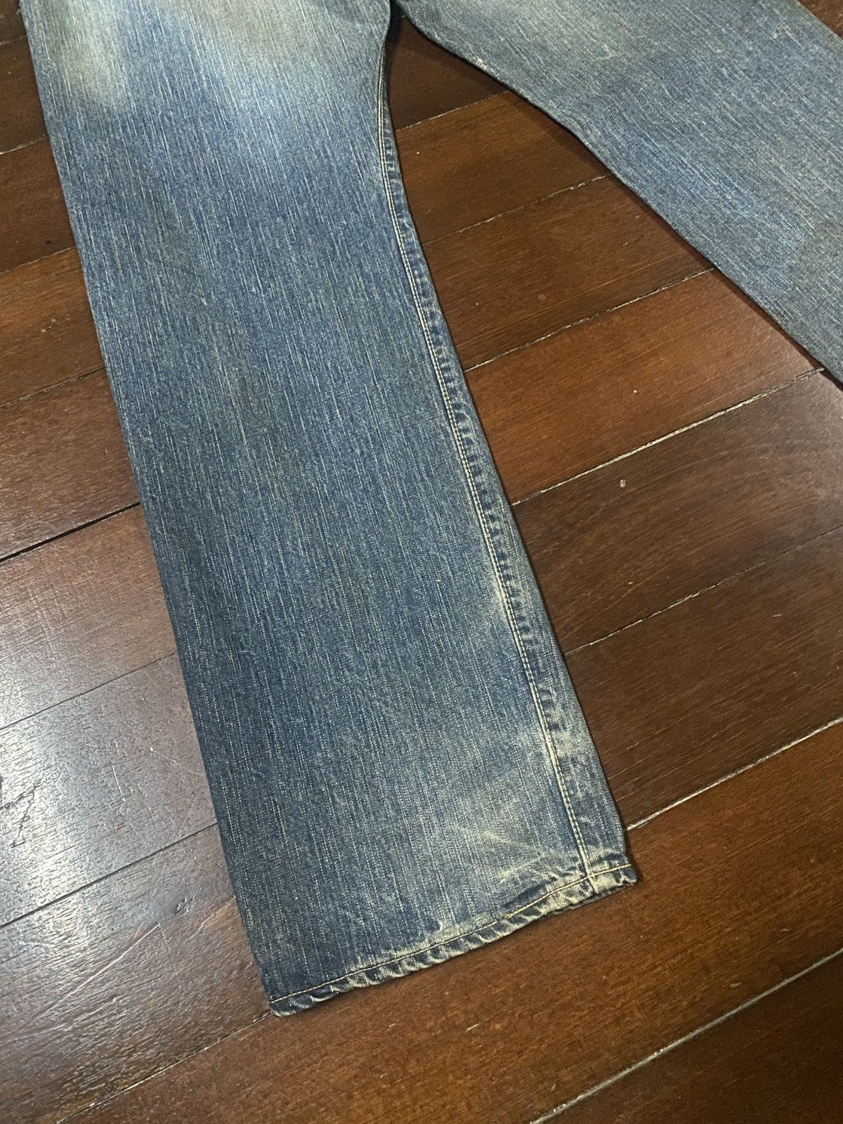 Edwin VINTAGE EDWIN 505z BAGGY SELVEDGE DENIM JEANS slubby faded Size US 37 - 15 Thumbnail