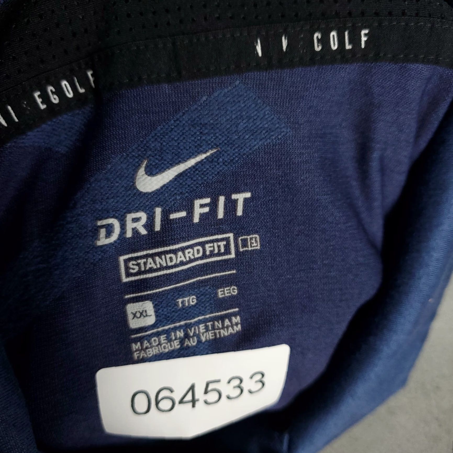 Nike Nike Shirt Polo Mens 2XL Blue Geometric Swoosh Golf Casual Short Sleeve Size US XXL / EU 58 / 5 - 7 Thumbnail