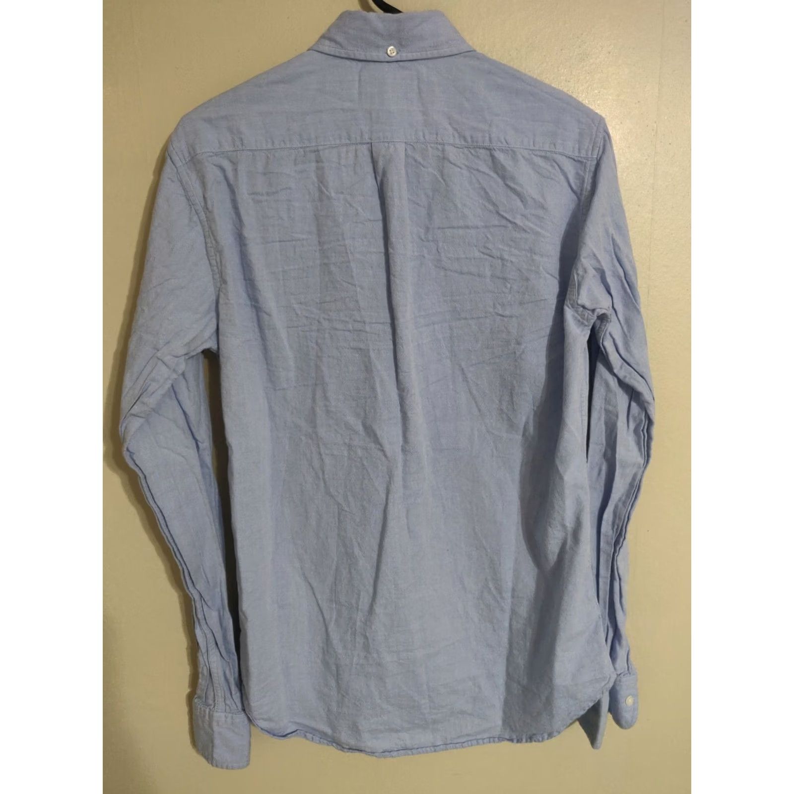 Bonobos Bonobos Slim Fit Dress Shirt Button Down Light Blue Long Sleeve Men's Small Tall S-T Size 36R - 4 Thumbnail