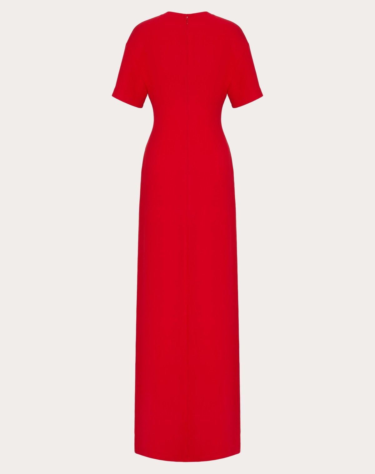 Valentino o1s1wg110525 Cady Couture Long Dress in Red Size S / US 4 / IT 40 - 2 Thumbnail