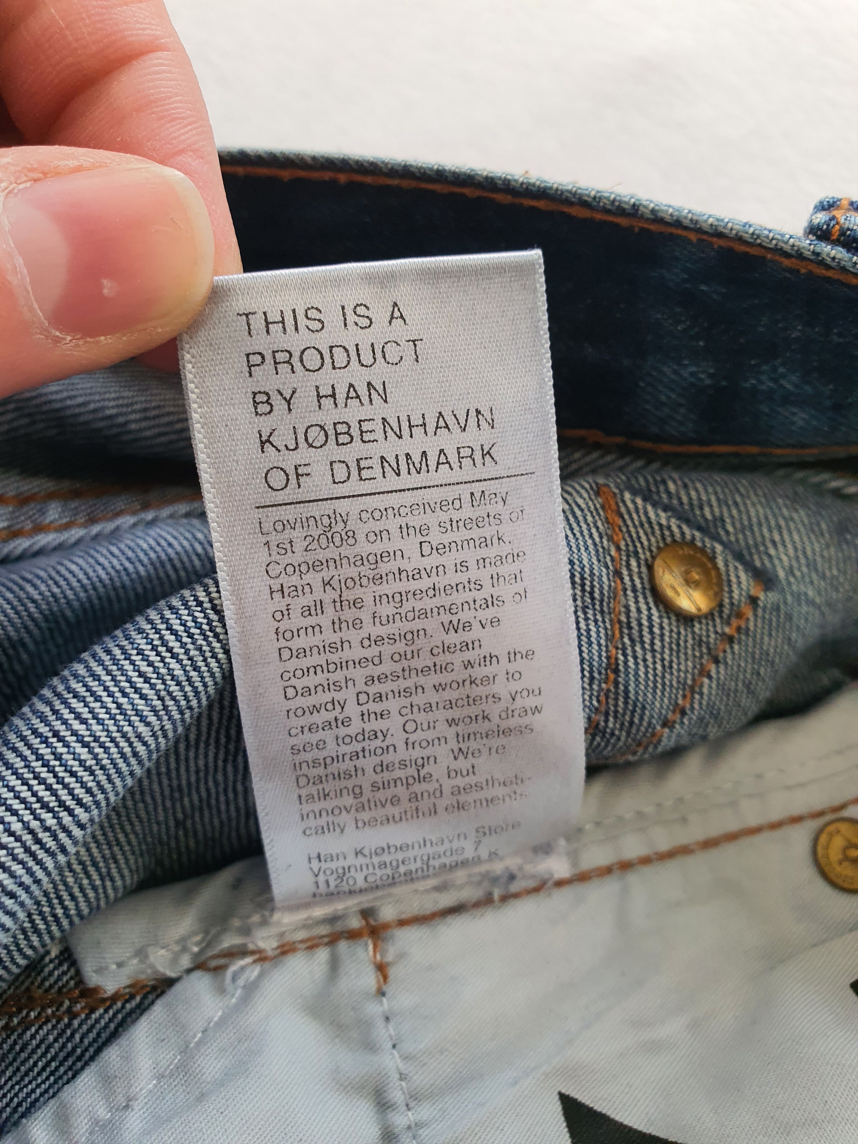 Han Kjobenhavn ''TAPERED JEANS'' (M-90064-12) - Selvedge - Japanese Fabric Size US 29 - 7 Thumbnail