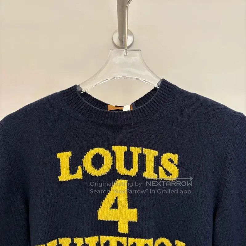 Louis Vuitton Louis Vuitton Black Knit Sweater with Logo . Size XS / US 0-2 / IT 36-38 - 3 Thumbnail