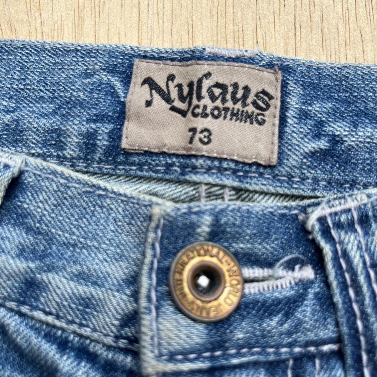 Hysteric Glamour NYLAUS CLOTHING VTG JAPANESE BRAND DISTRESSED FLARE DENIM Size US 28 / EU 44 - 3 Thumbnail