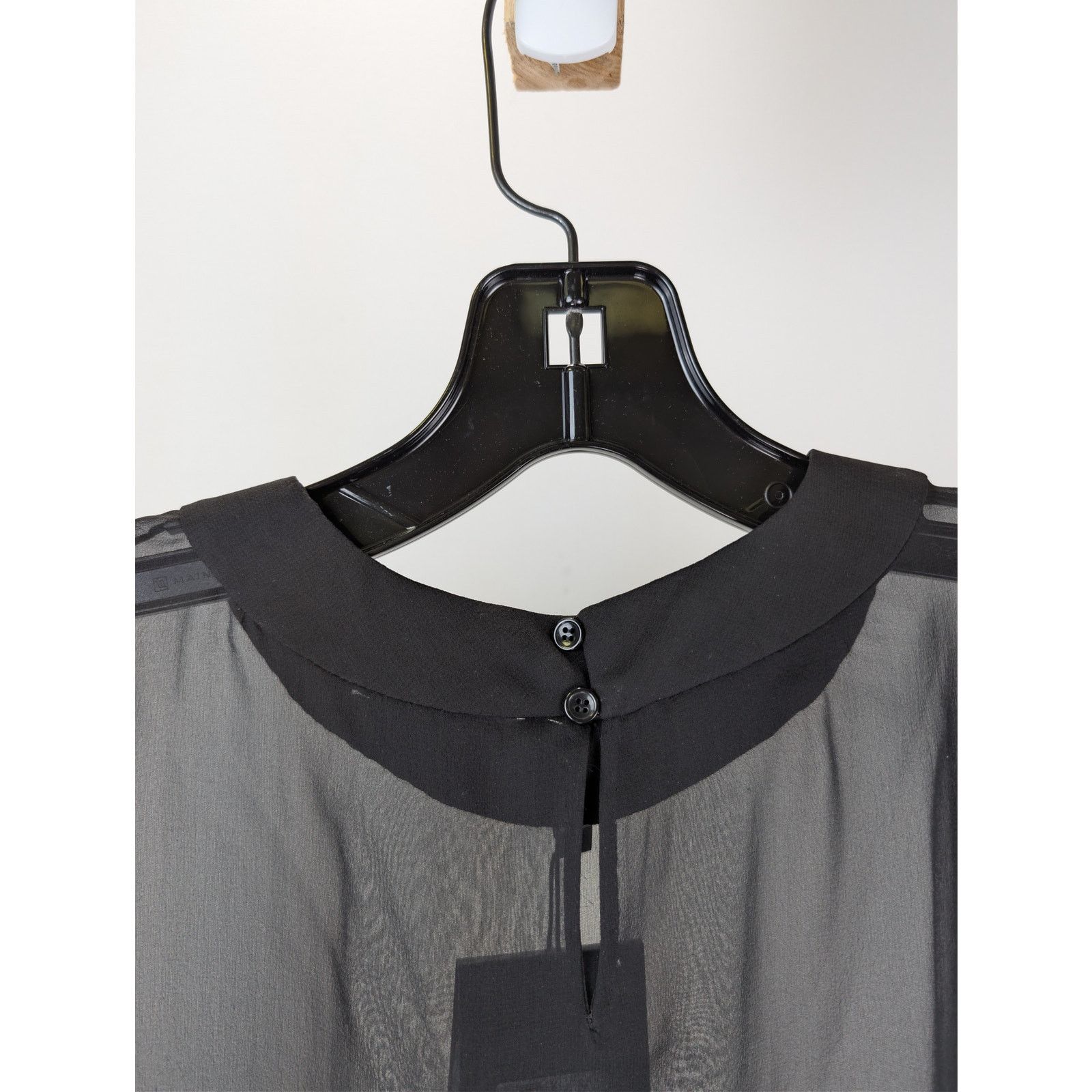 Saint Laurent Paris o1rshd1 Blouse Manches Courtes Drape T-Shirt in Black Size US M / EU 48-50 / 2 - 12 Thumbnail